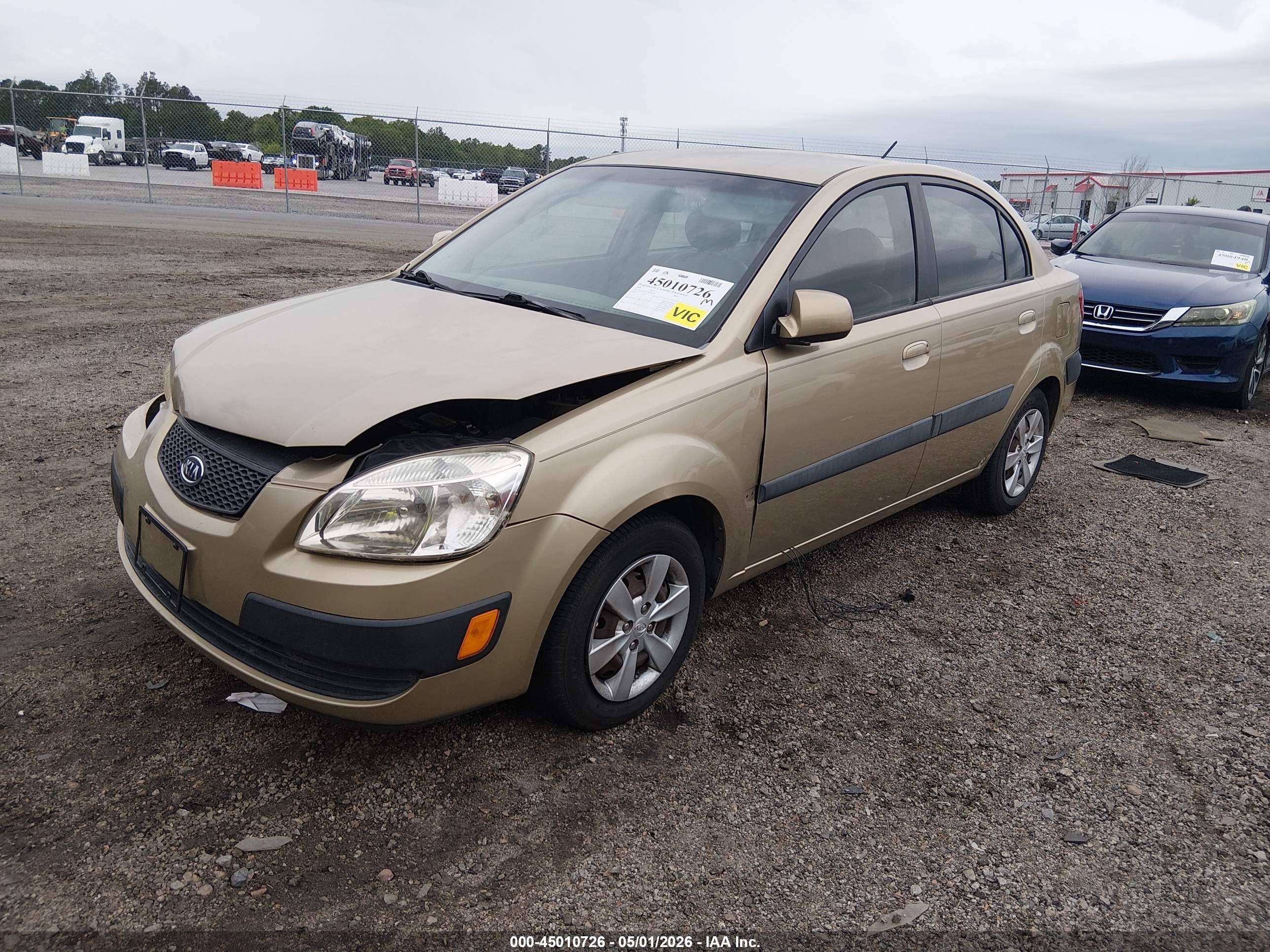 2008 Kia Rio Lx Beige vin: KNADE123486298283
