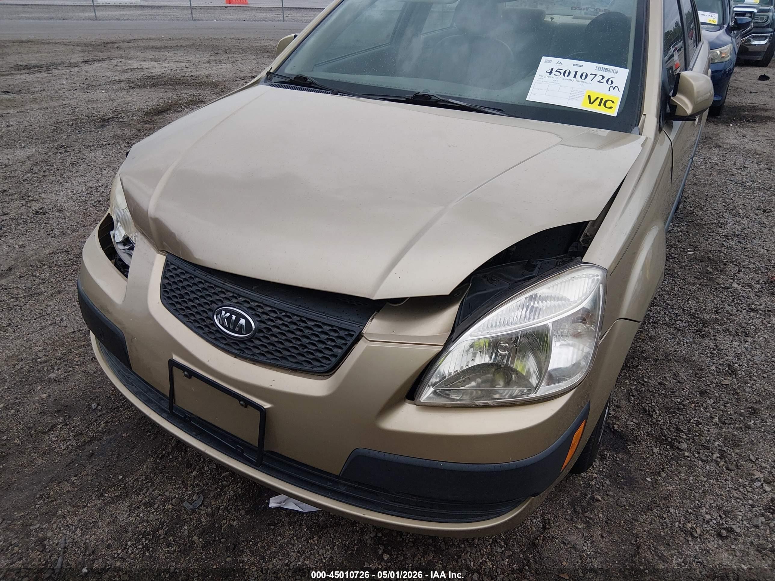 2008 Kia Rio Lx Beige vin: KNADE123486298283