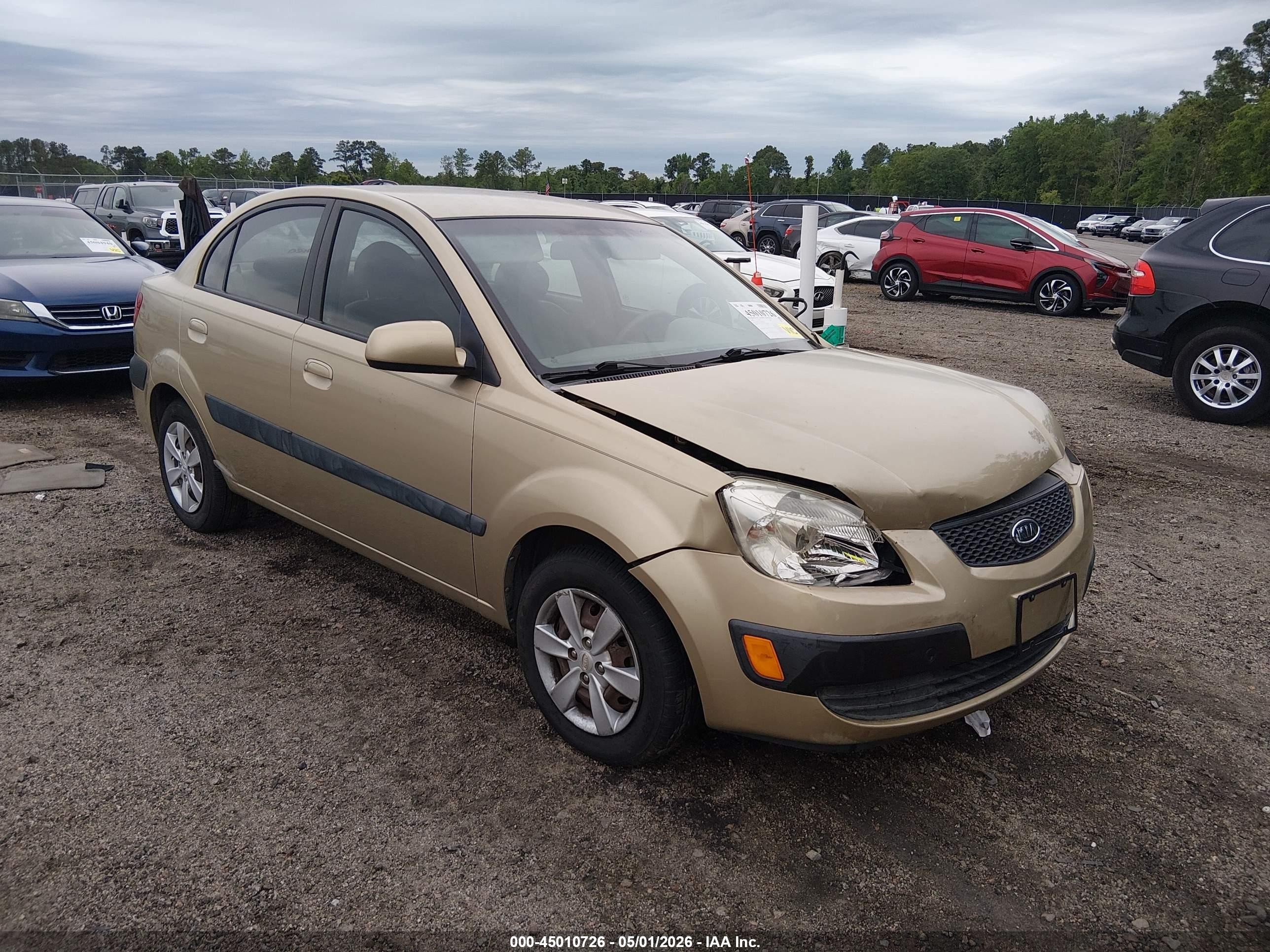 2008 Kia Rio Lx Бежевый vin: KNADE123486298283