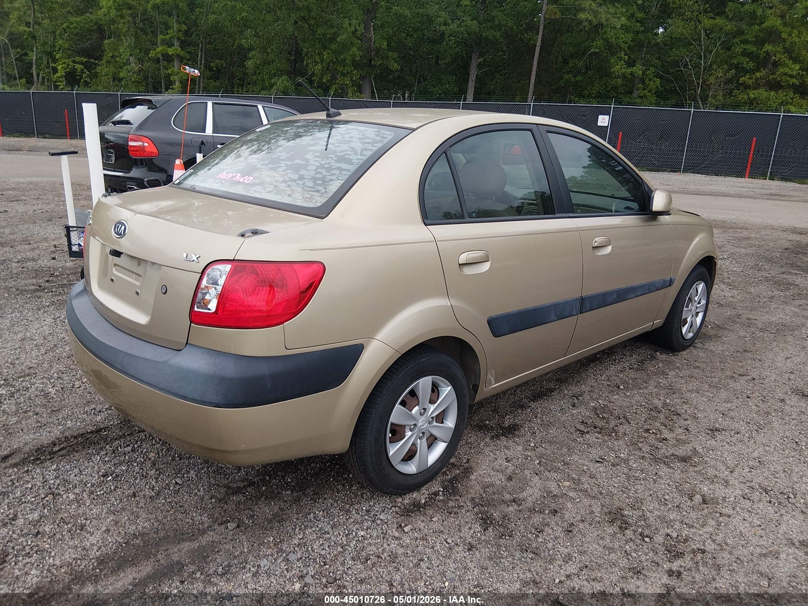 2008 Kia Rio Lx Beige vin: KNADE123486298283