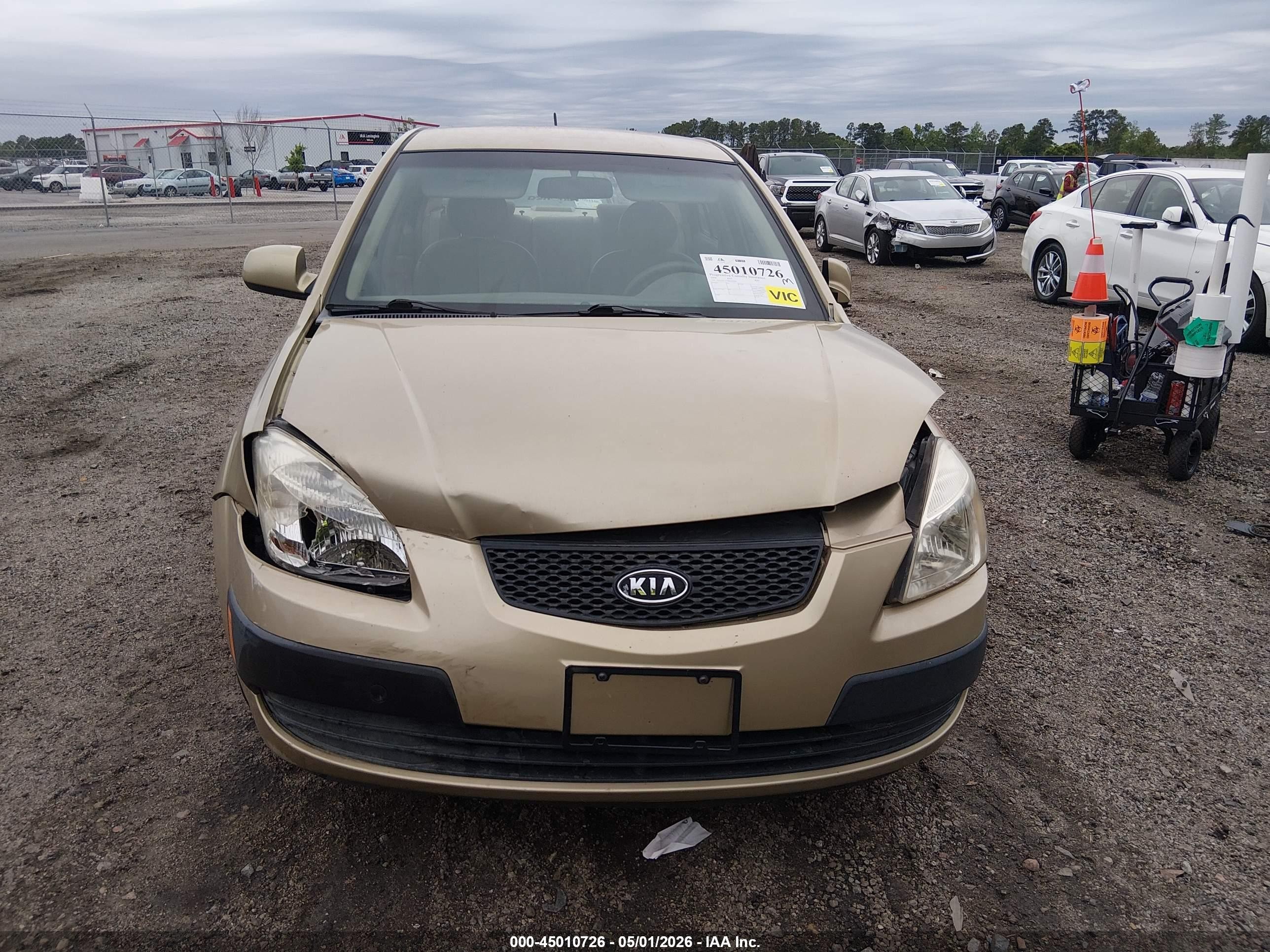 2008 Kia Rio Lx Beige vin: KNADE123486298283