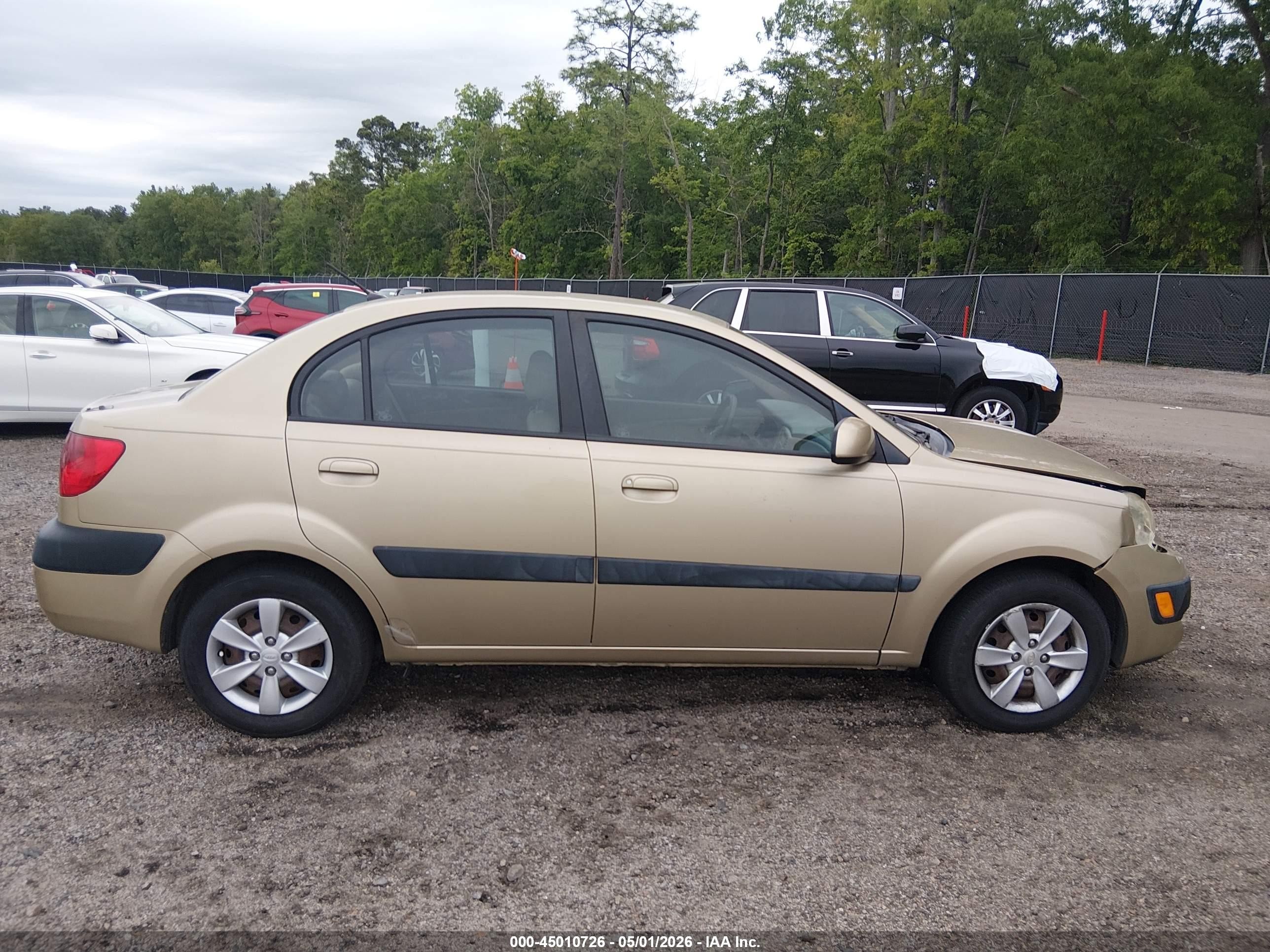 2008 Kia Rio Lx Beige vin: KNADE123486298283