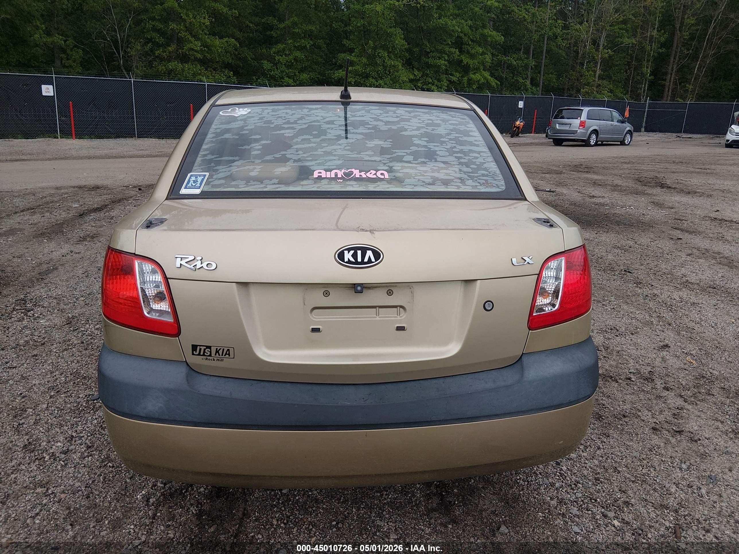 2008 Kia Rio Lx Beige vin: KNADE123486298283