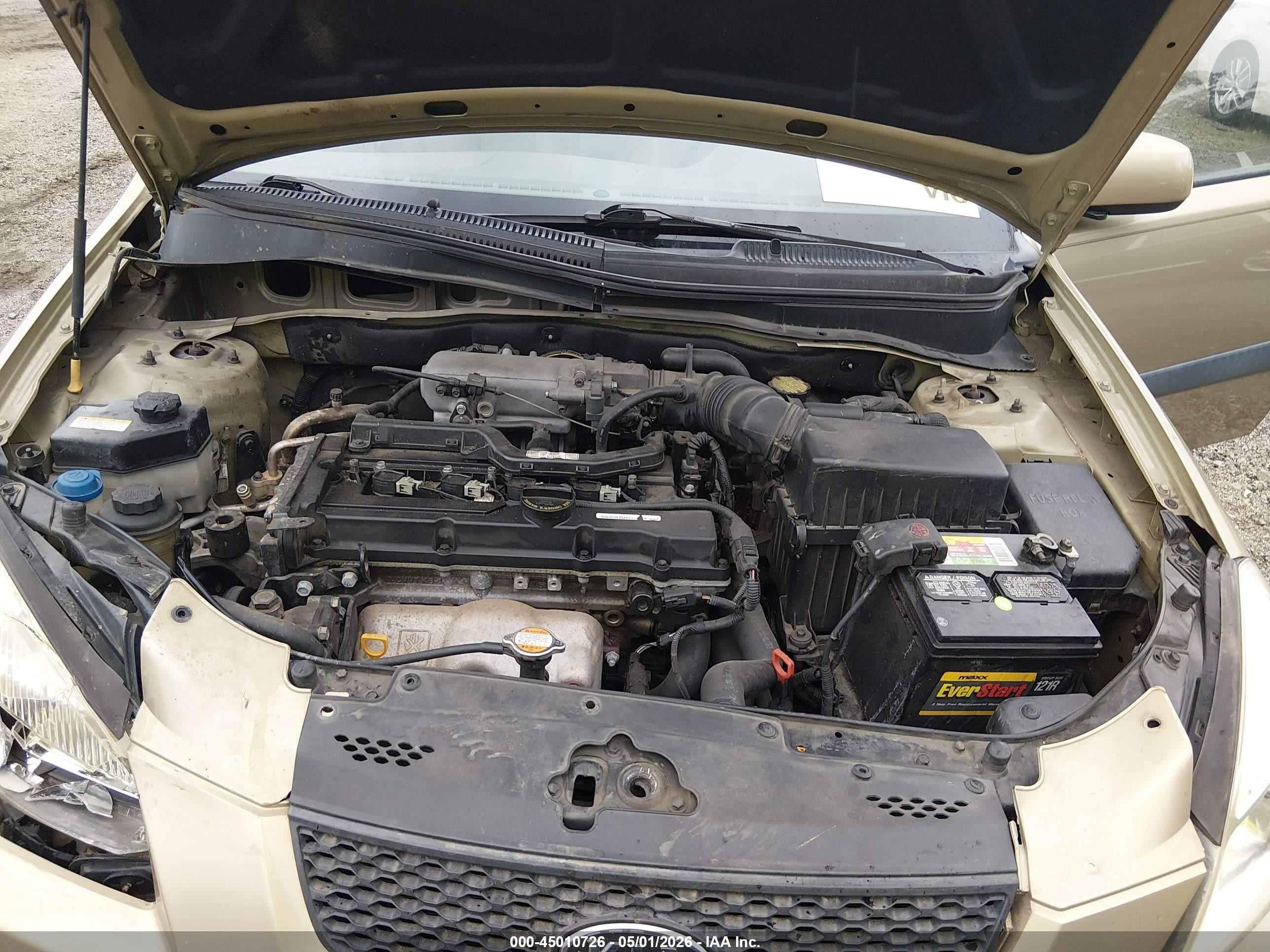 2008 Kia Rio Lx Beige vin: KNADE123486298283
