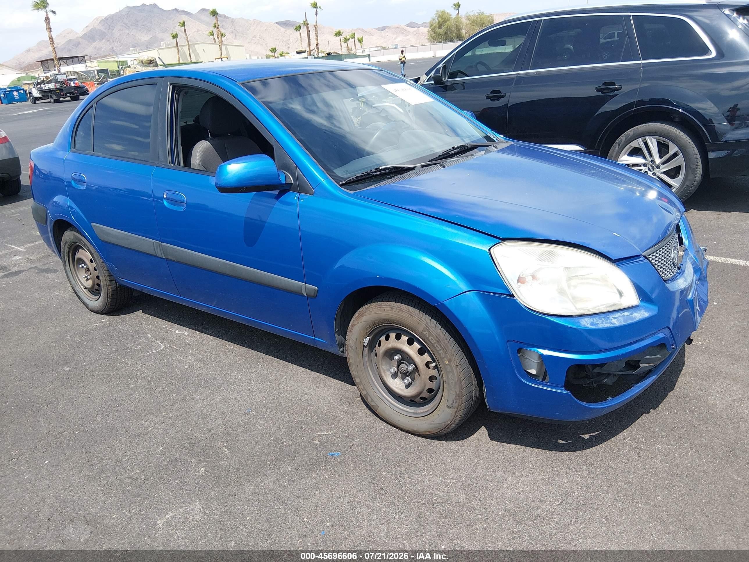 2008 Kia Rio Lx Blue vin: KNADE123486325109