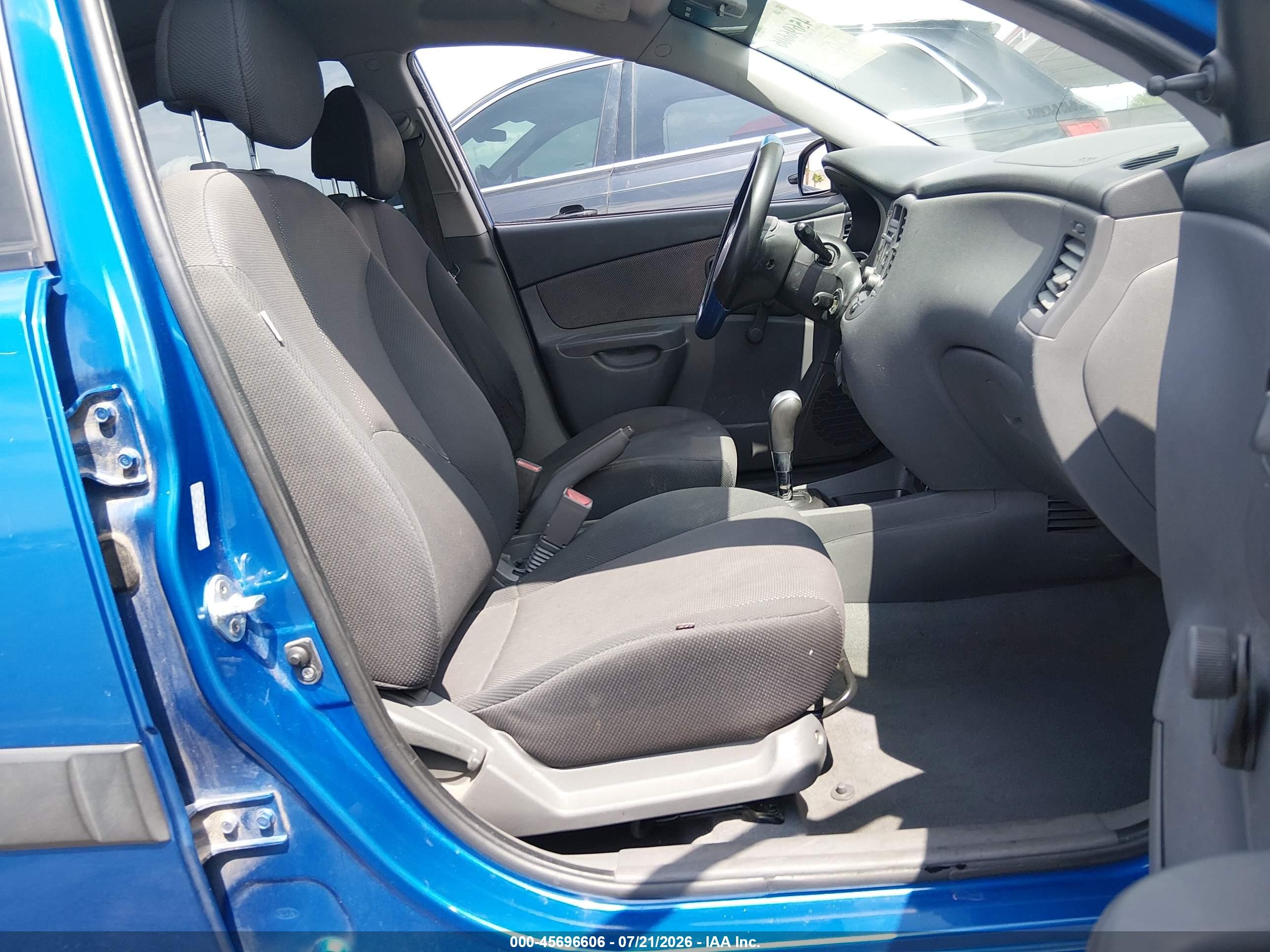 2008 Kia Rio Lx Blue vin: KNADE123486325109