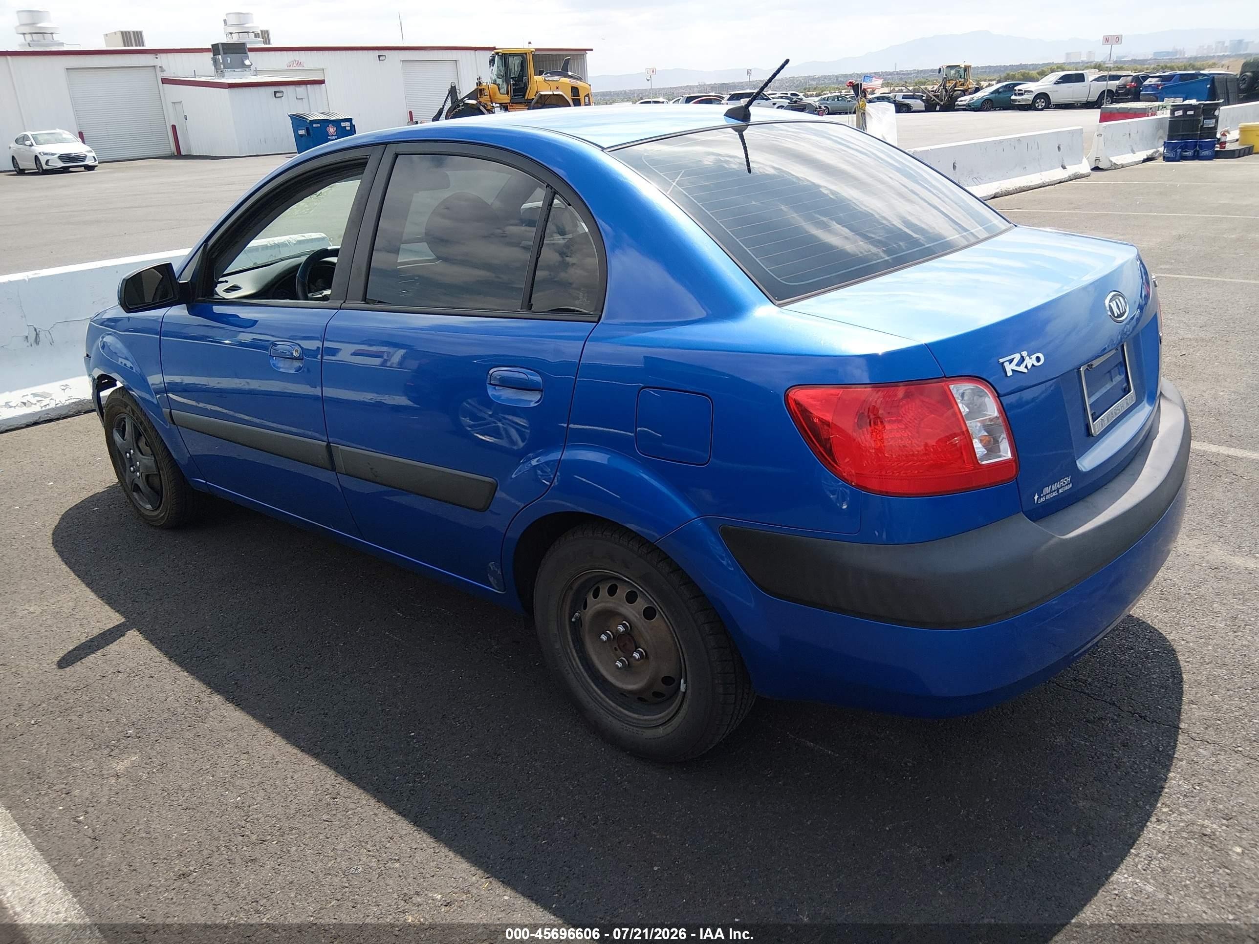 2008 Kia Rio Lx Blue vin: KNADE123486325109