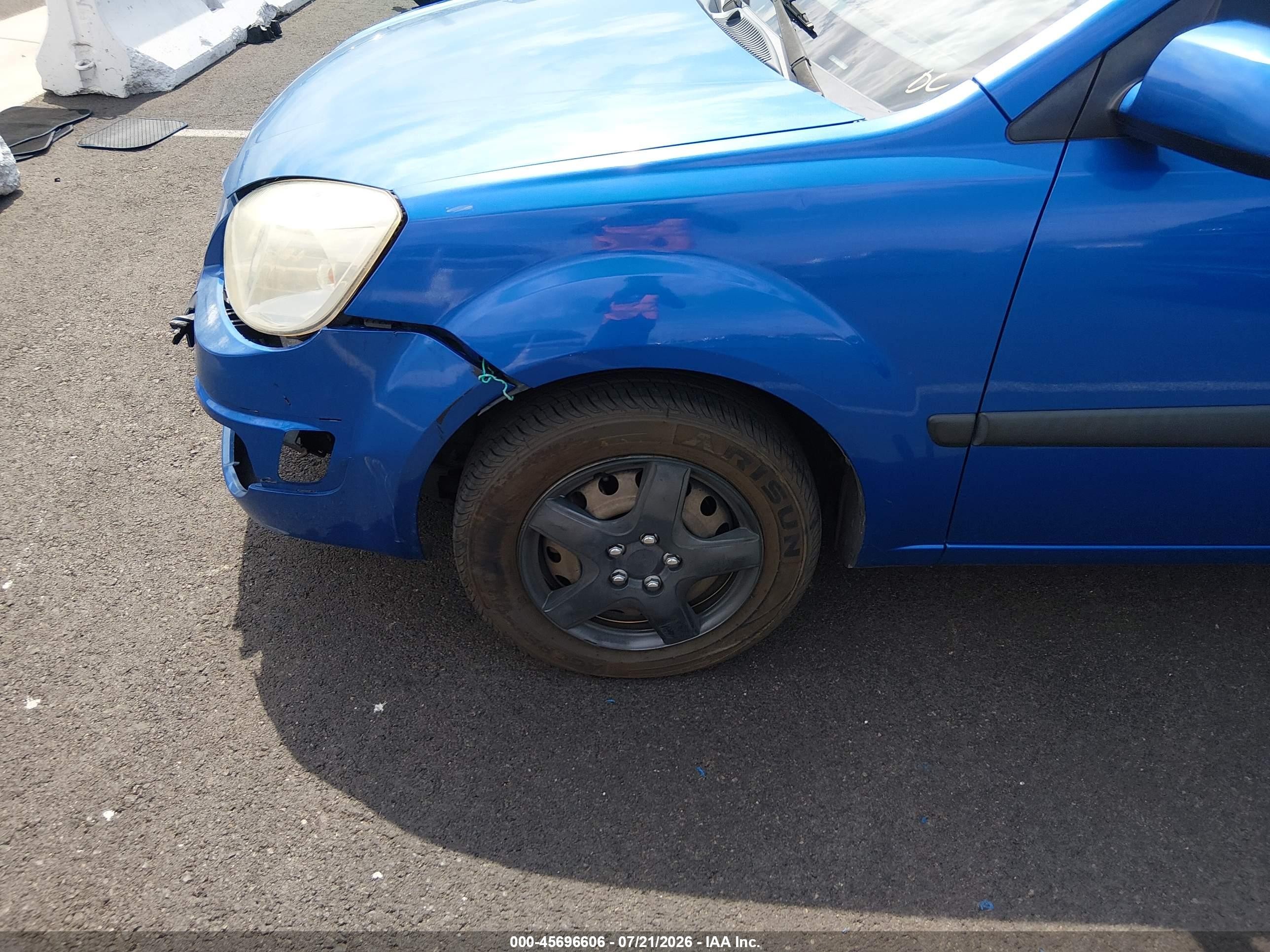 2008 Kia Rio Lx Blue vin: KNADE123486325109