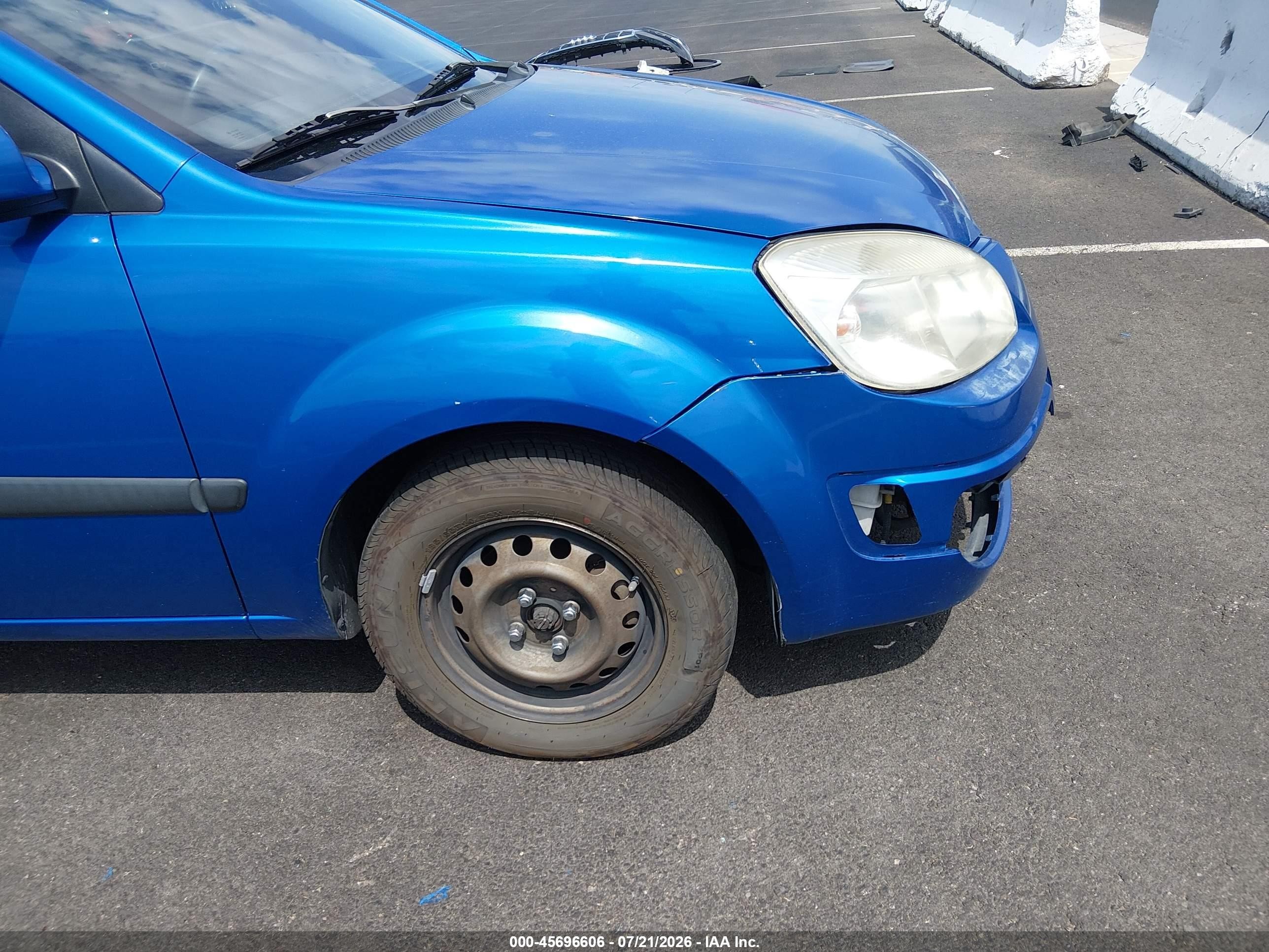 2008 Kia Rio Lx Blue vin: KNADE123486325109