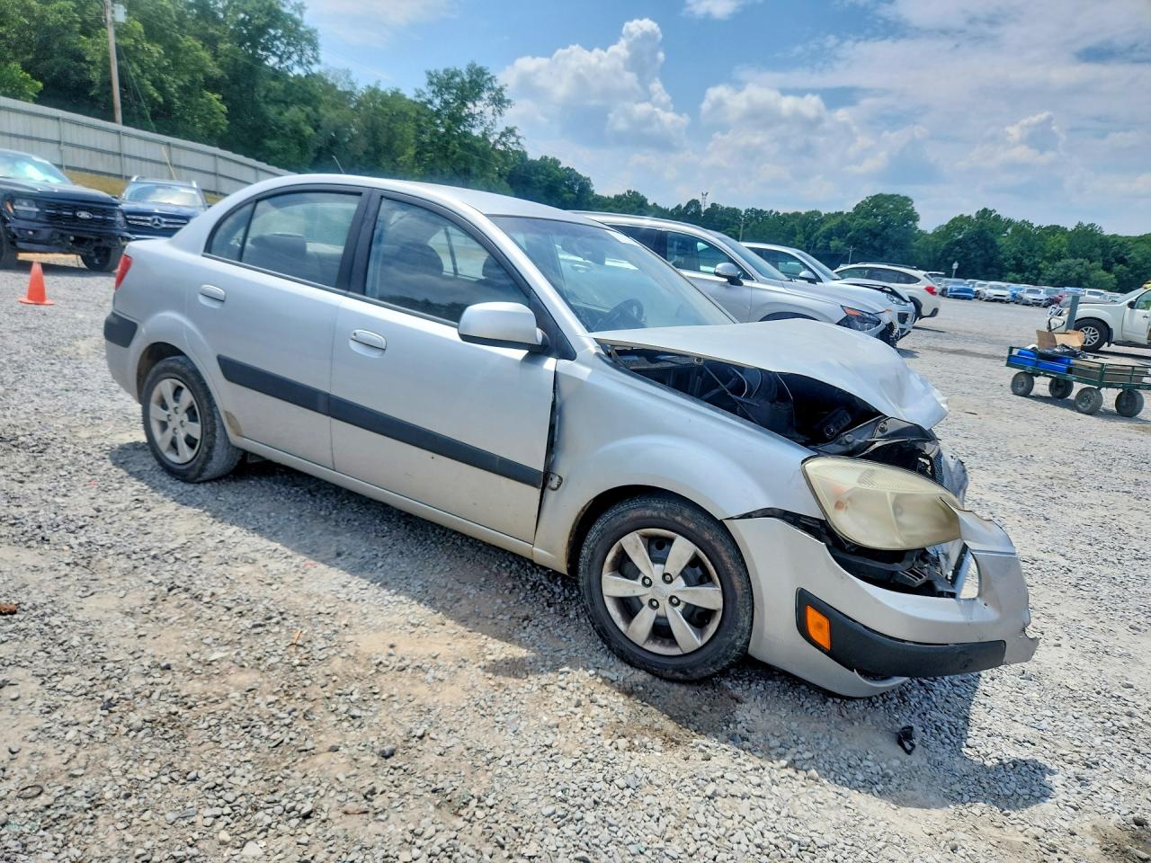 2008 Kia Rio Серебряный vin: KNADE123486327698