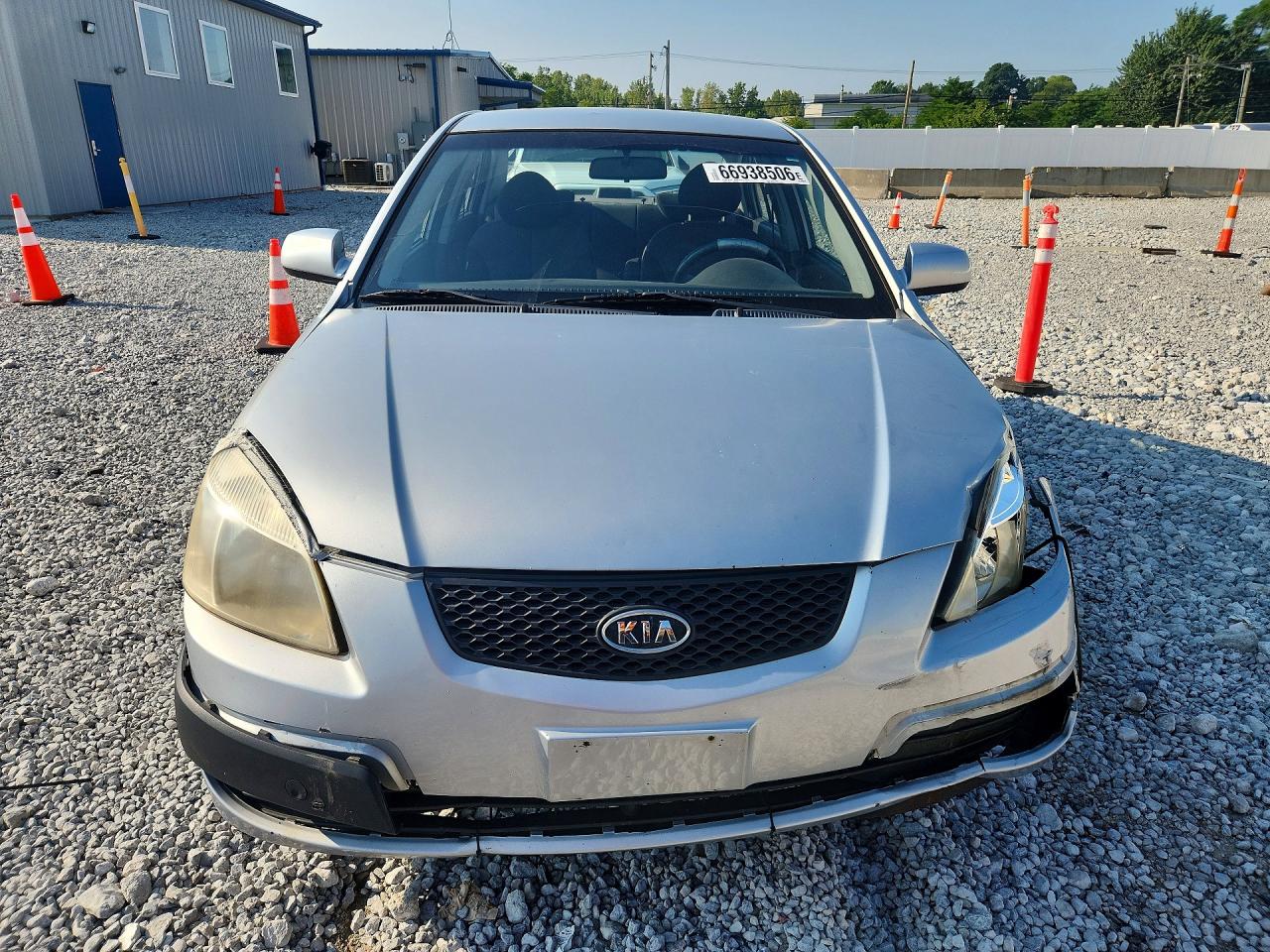 2008 Kia Rio Base Gray vin: KNADE123486385407