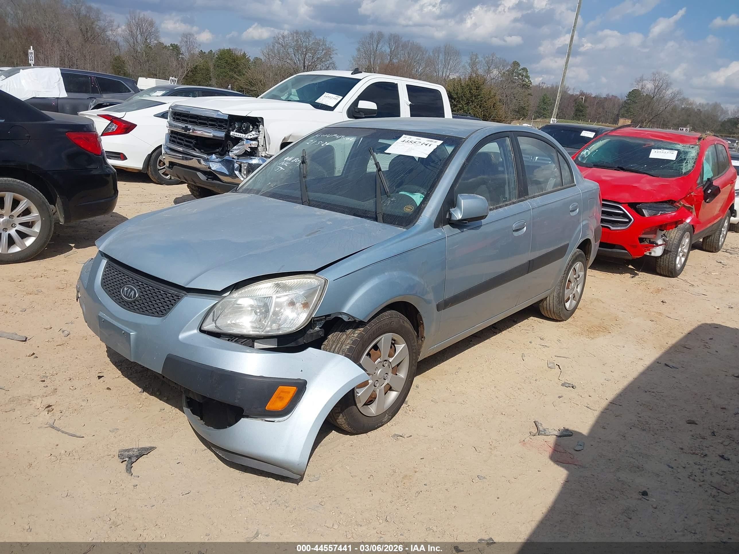 2006 Kia Rio Lx Silver vin: KNADE123566048077