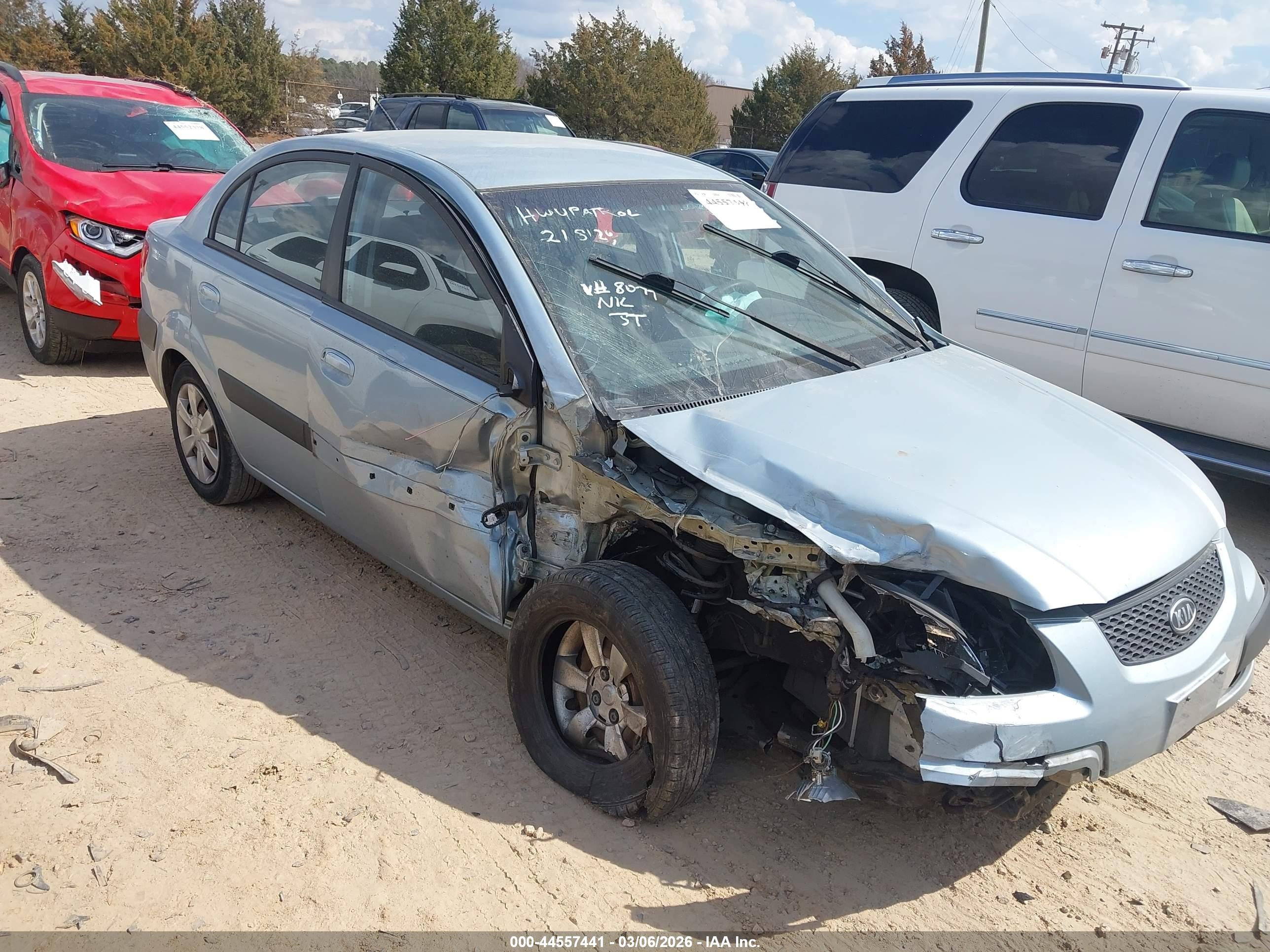 2006 Kia Rio Lx Silver vin: KNADE123566048077