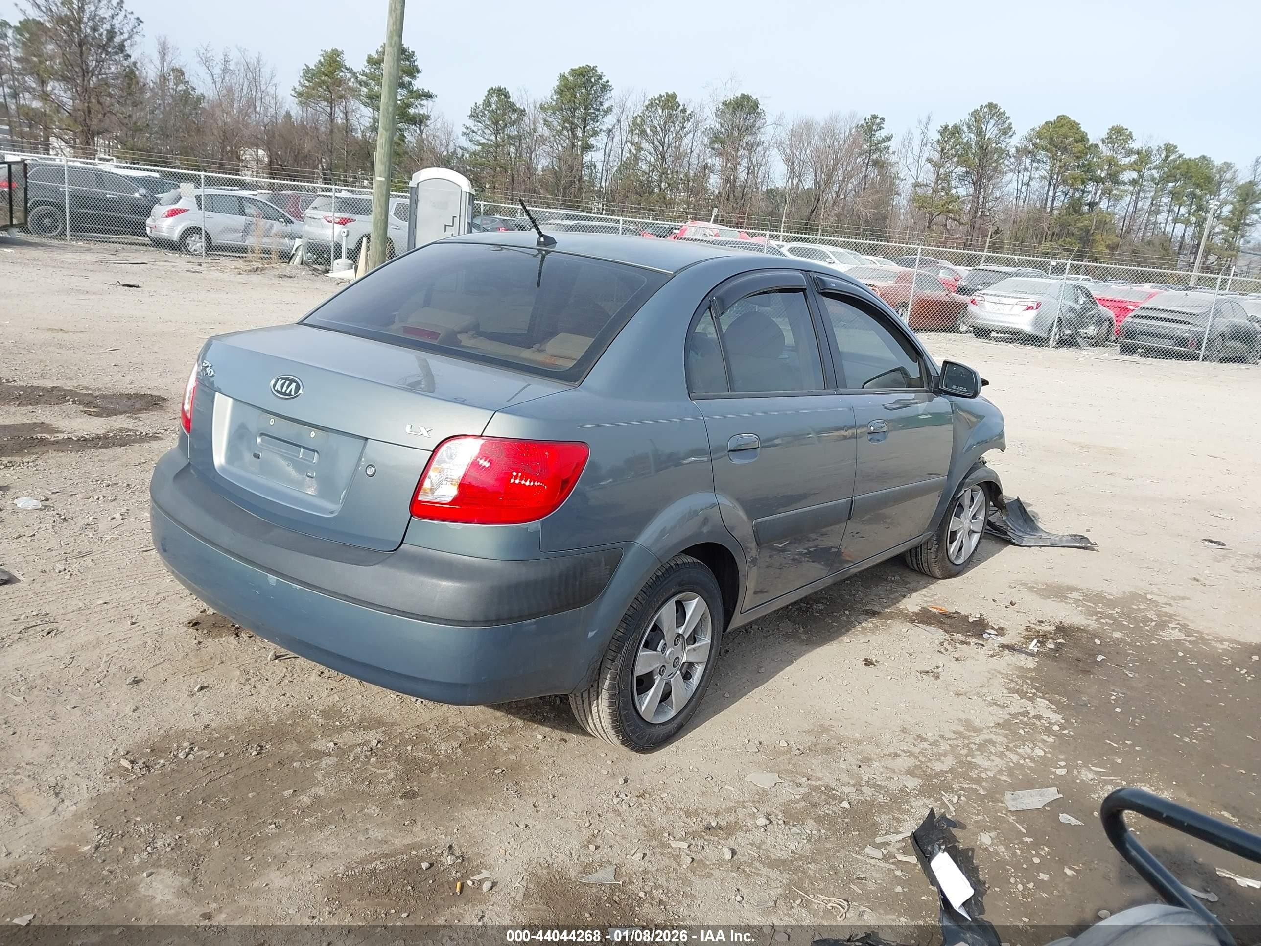 2006 Kia Rio Lx Синий vin: KNADE123566166503