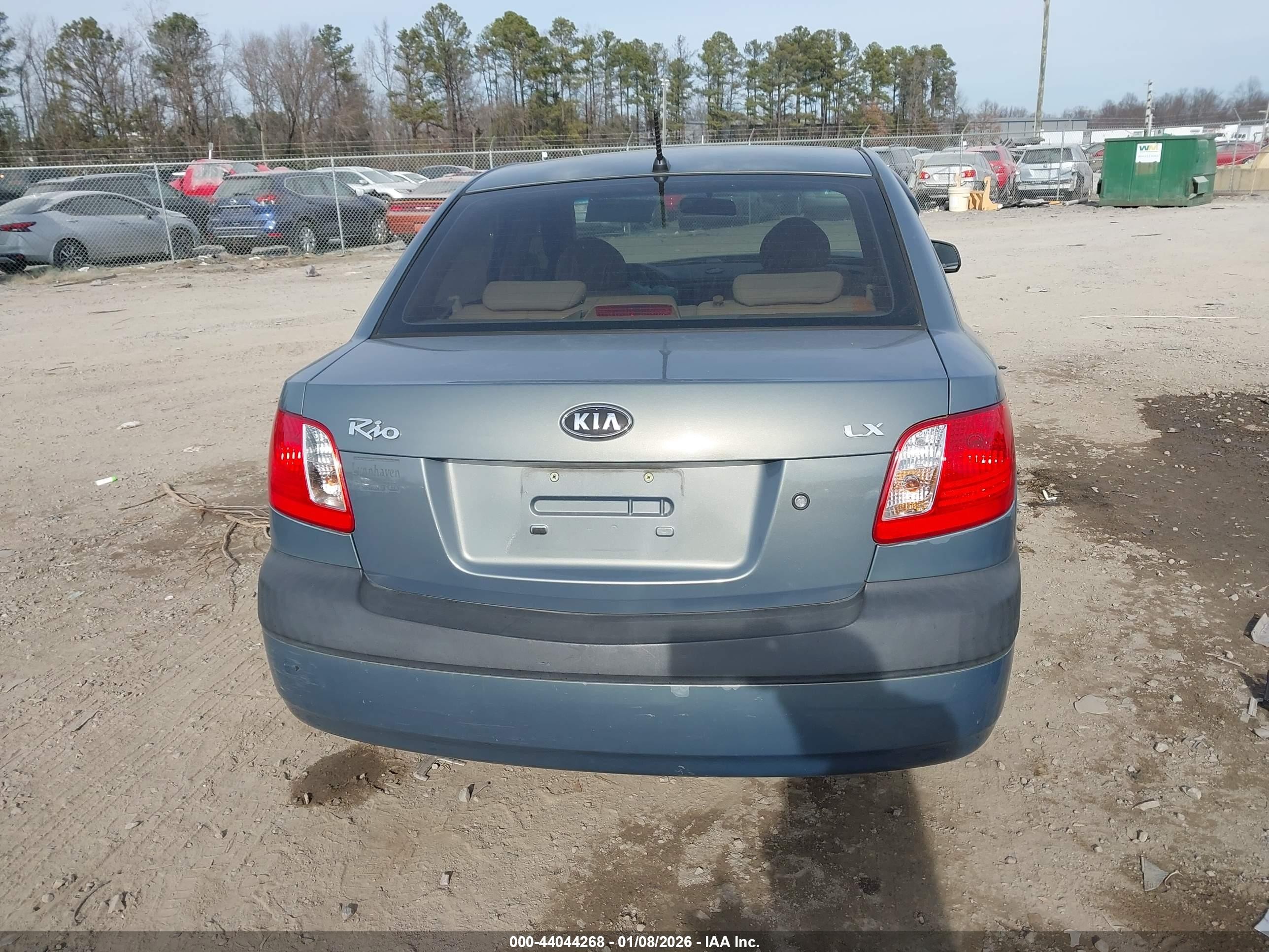 2006 Kia Rio Lx Синий vin: KNADE123566166503