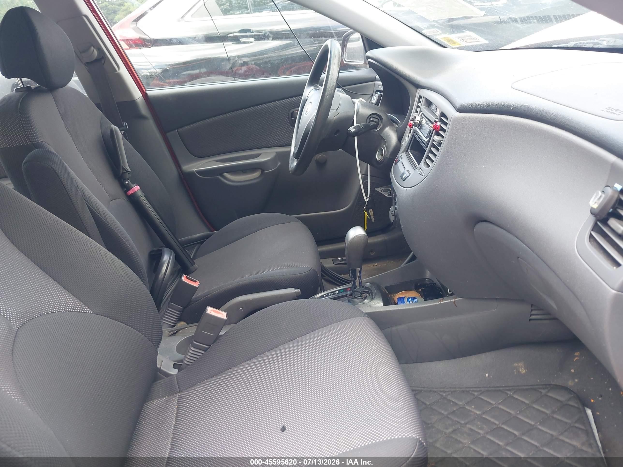 2007 Kia Rio Lx Orange vin: KNADE123576227320