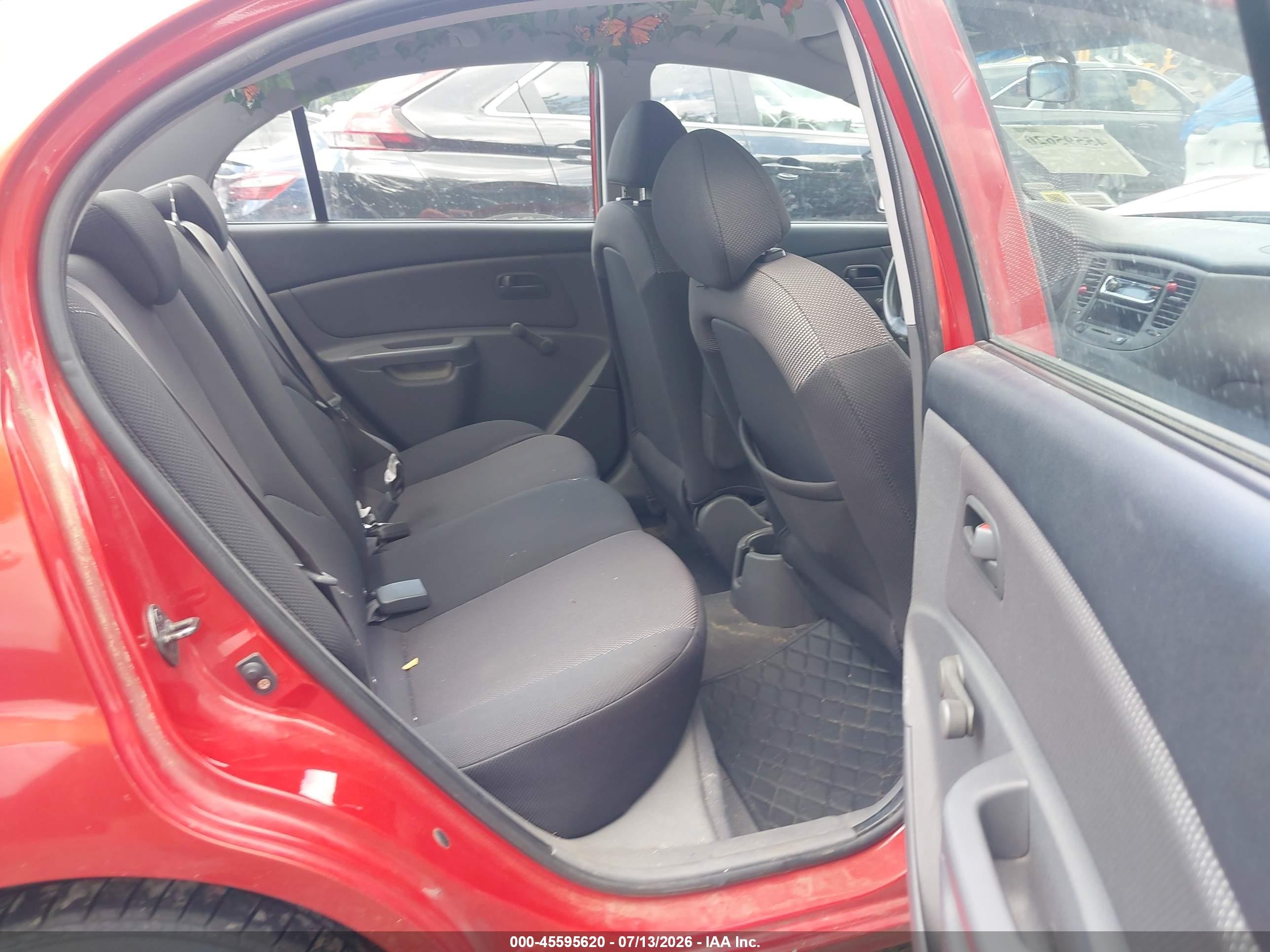 2007 Kia Rio Lx Orange vin: KNADE123576227320