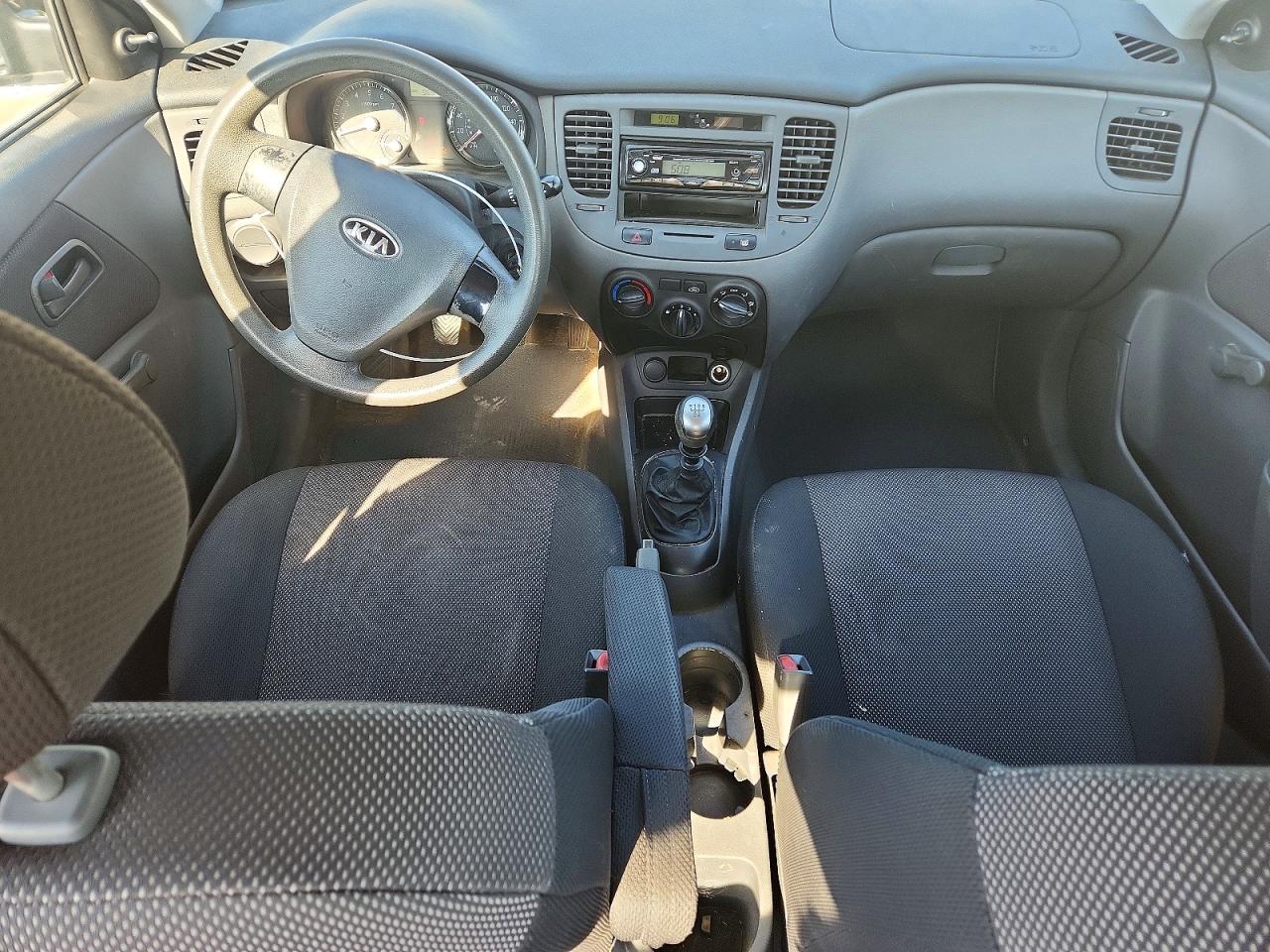 2008 Kia Rio Base Black vin: KNADE123586410136