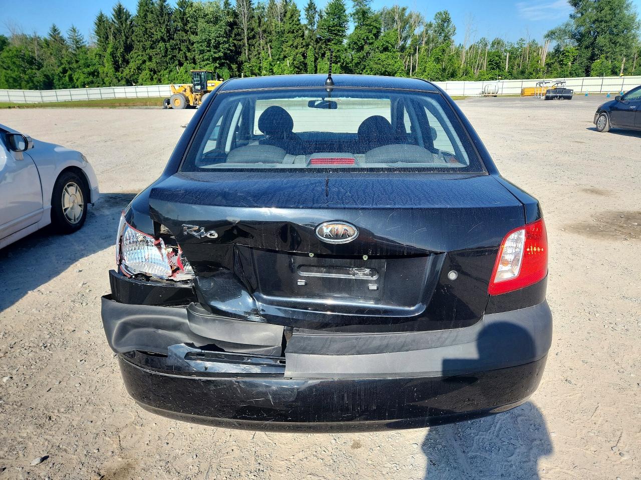 2008 Kia Rio Base Black vin: KNADE123586410136