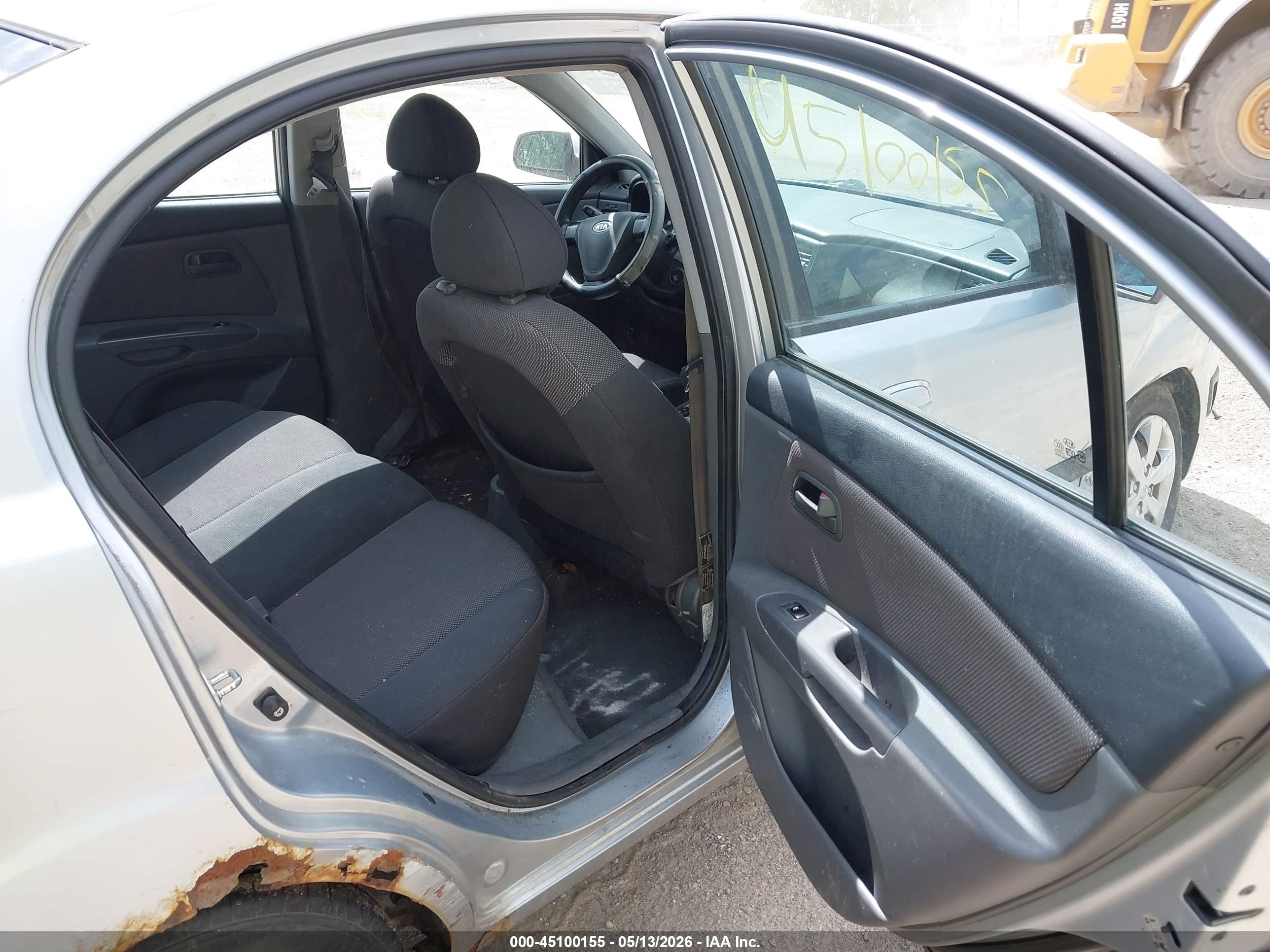 2008 Kia Rio Lx Silver vin: KNADE123586430273