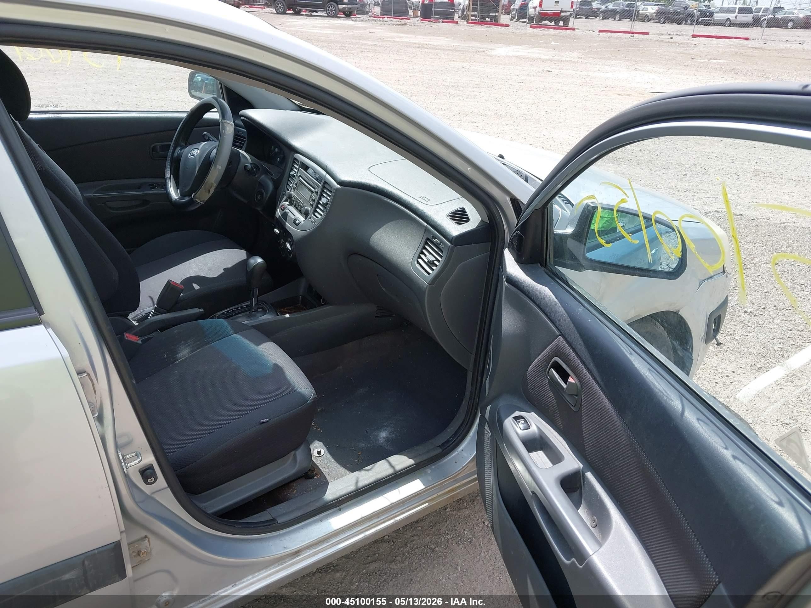 2008 Kia Rio Lx Silver vin: KNADE123586430273