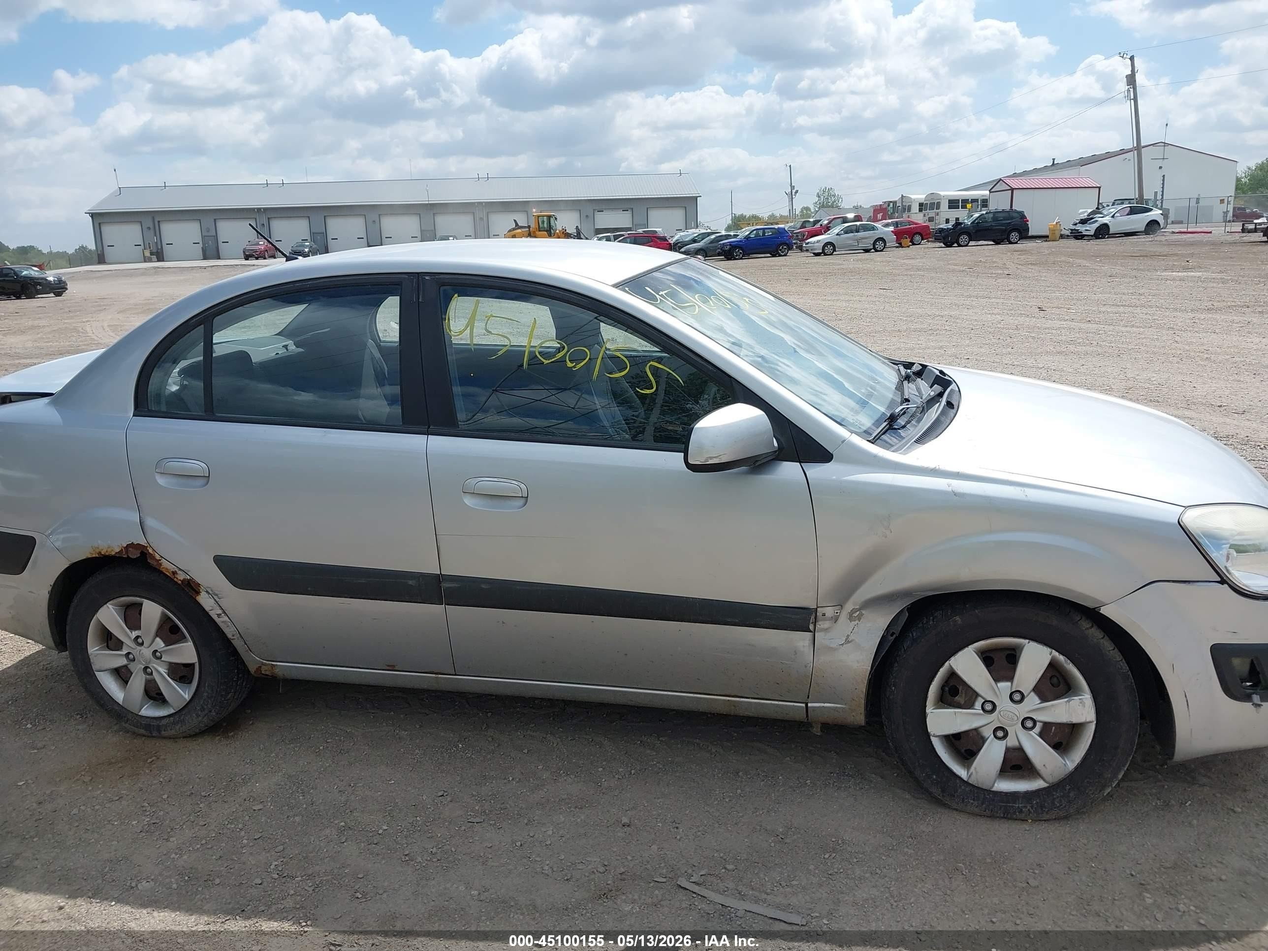 2008 Kia Rio Lx Silver vin: KNADE123586430273