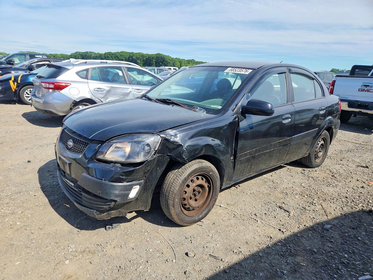 2006 Kia Rio Base Black vin: KNADE123666167059