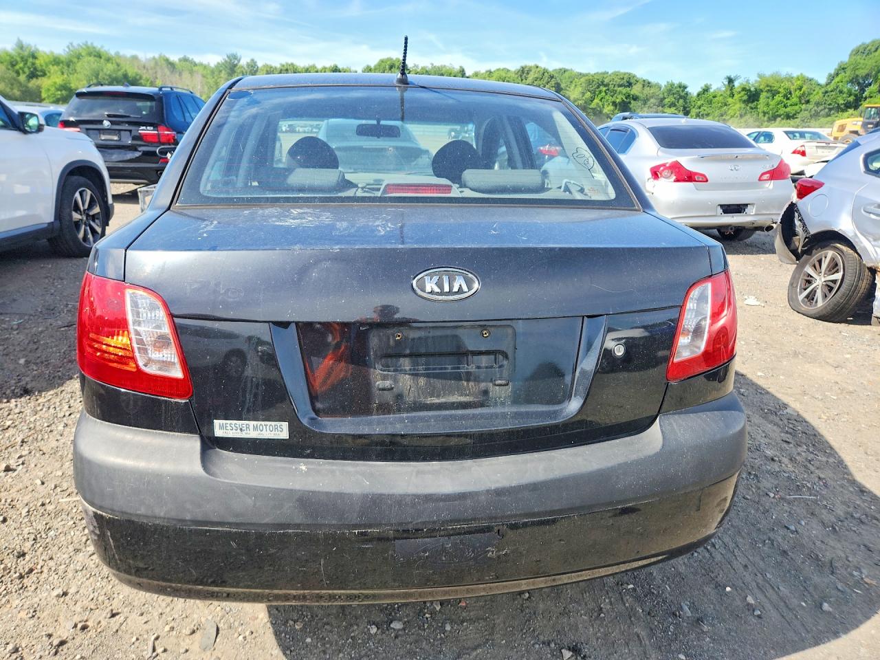 2006 Kia Rio Base Black vin: KNADE123666167059