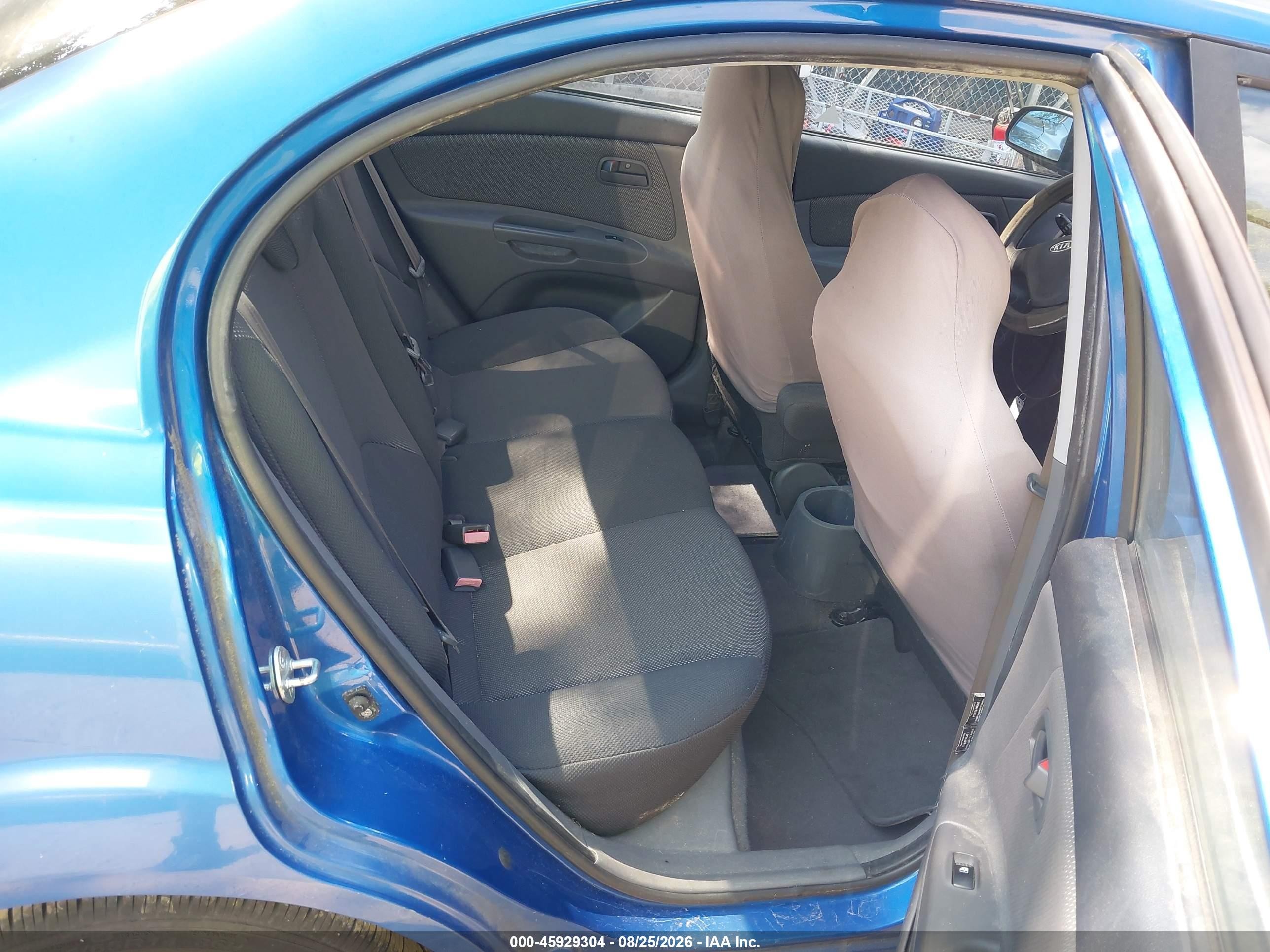 2008 Kia Rio Lx Blue vin: KNADE123686348665