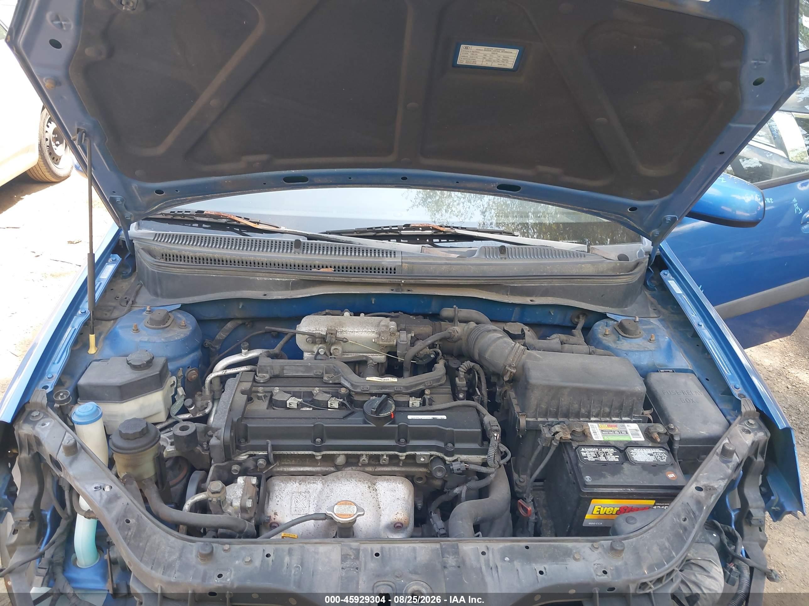 2008 Kia Rio Lx Blue vin: KNADE123686348665