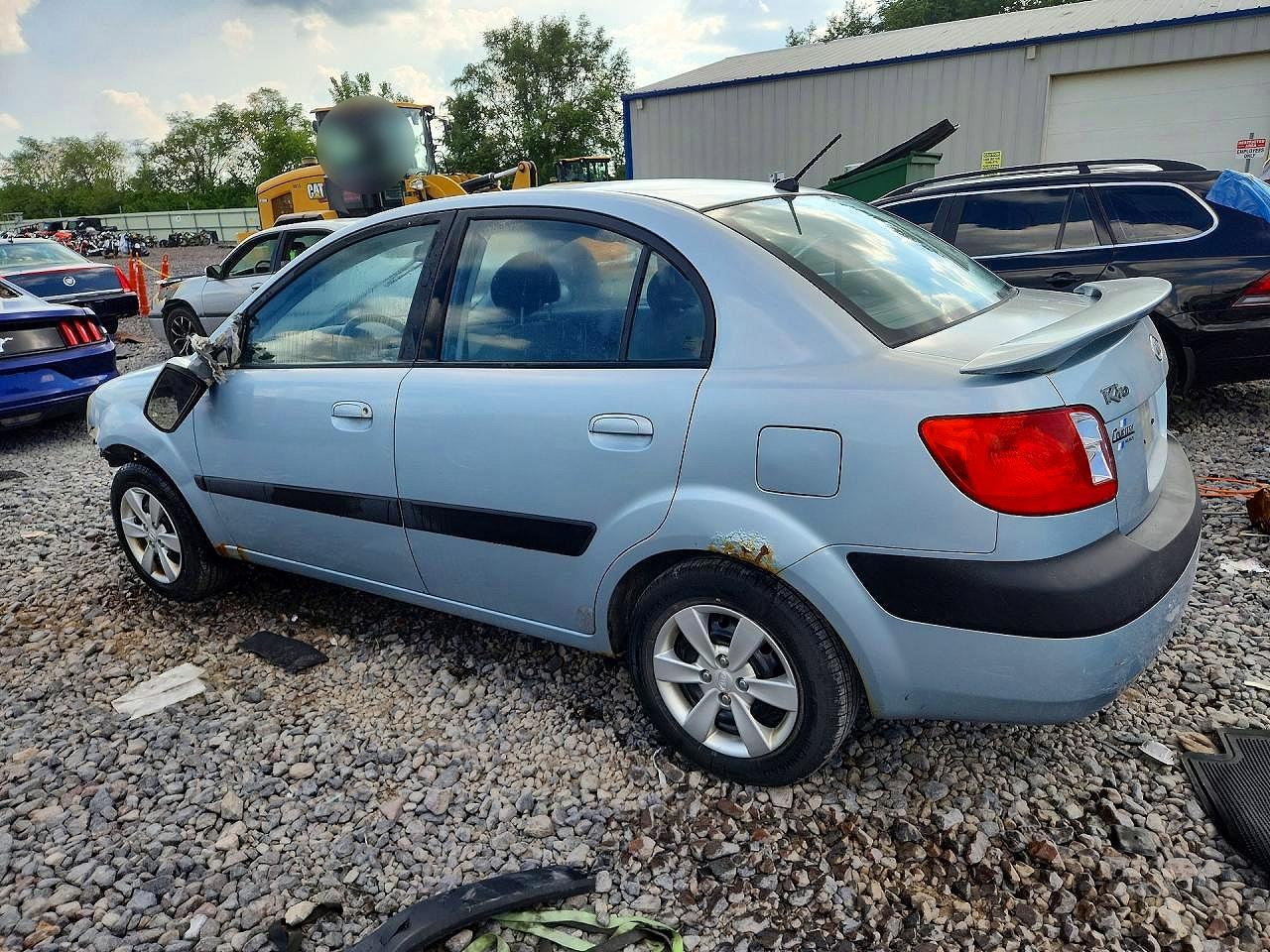2008 Kia Rio Base/lx/sx Silver vin: KNADE123686373727