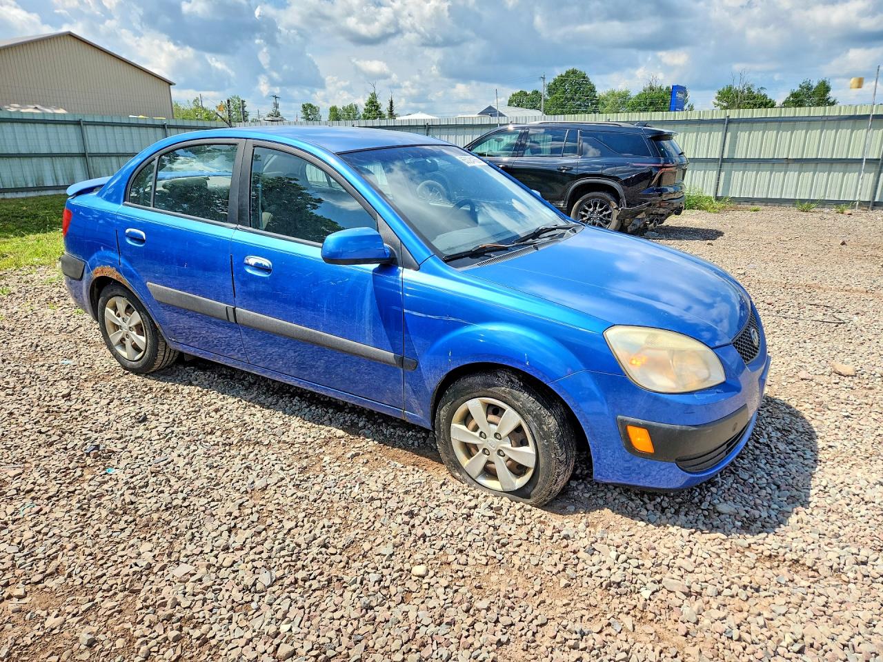 2008 Kia Rio Base Blue vin: KNADE123686421968