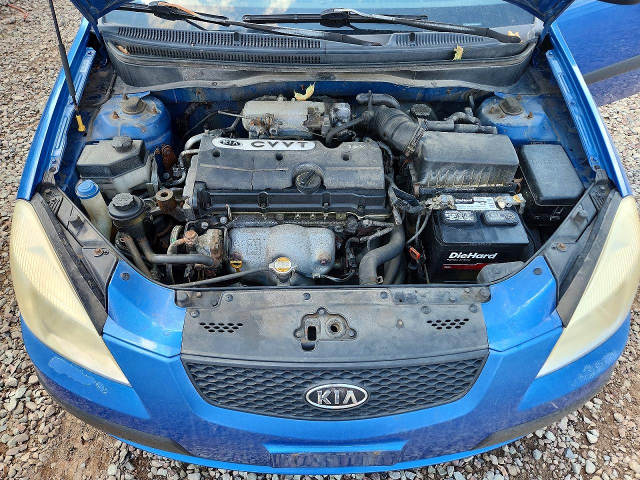 2008 Kia Rio Base Blue vin: KNADE123686421968