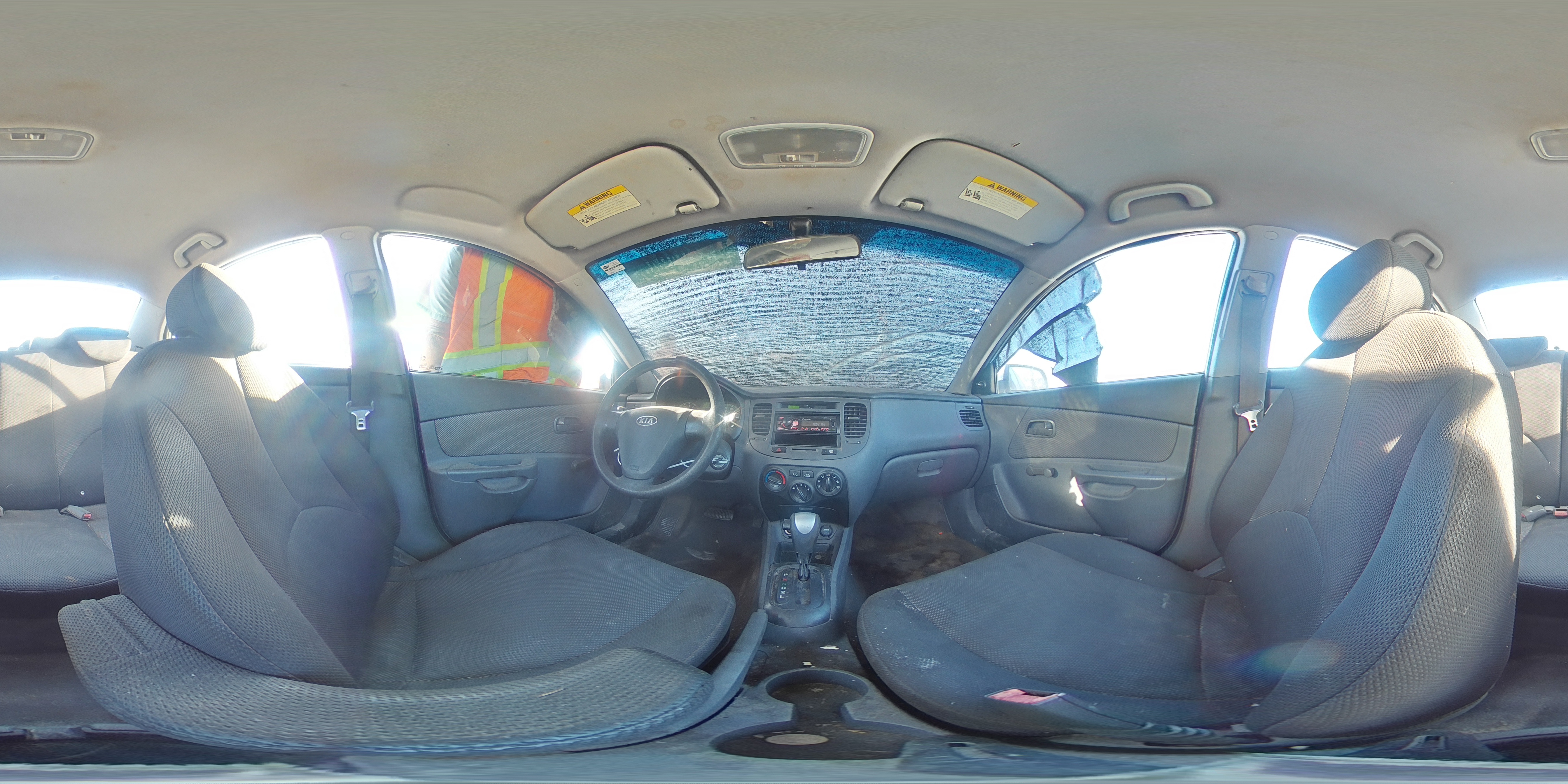 2007 Kia Rio Base Blue vin: KNADE123776261792