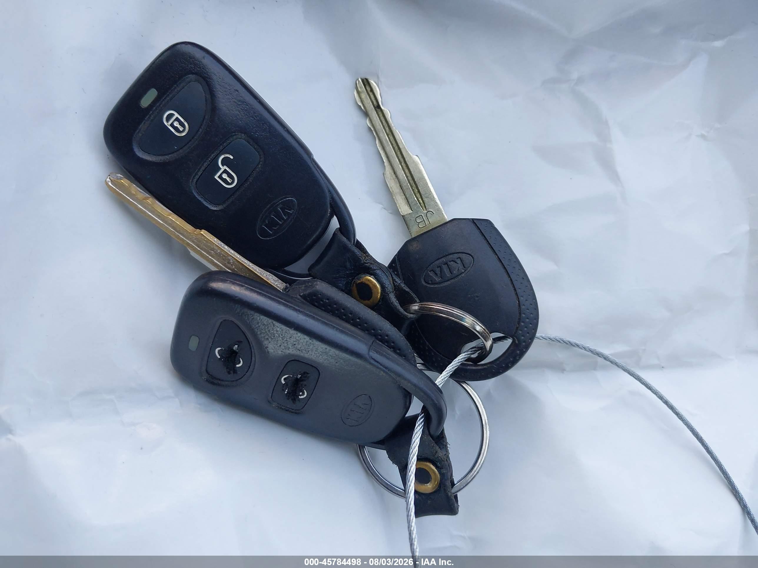 2008 Kia Rio Lx/sx Black vin: KNADE123786384154
