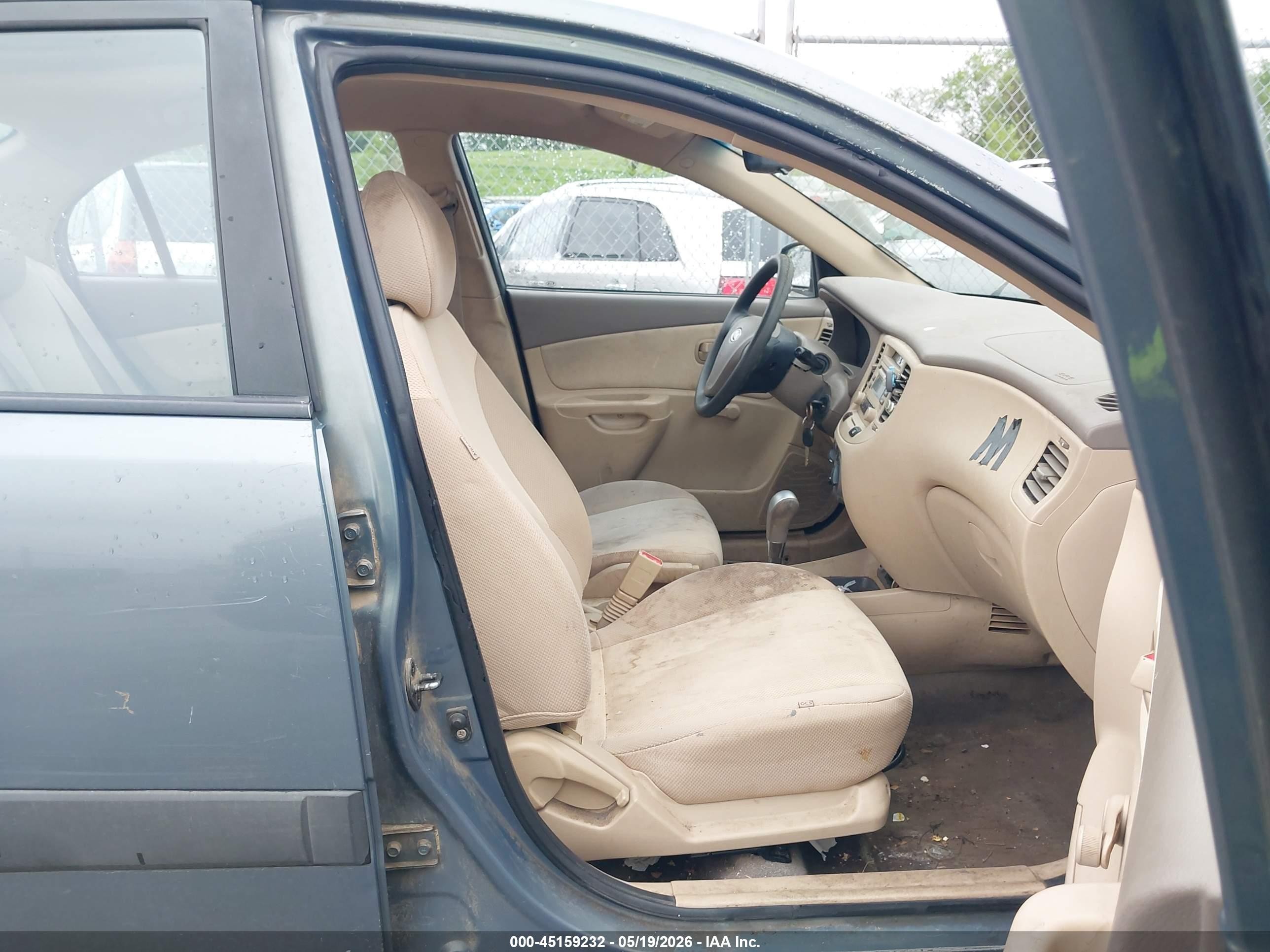 2007 Kia Rio Lx Light Blue vin: KNADE123876267830