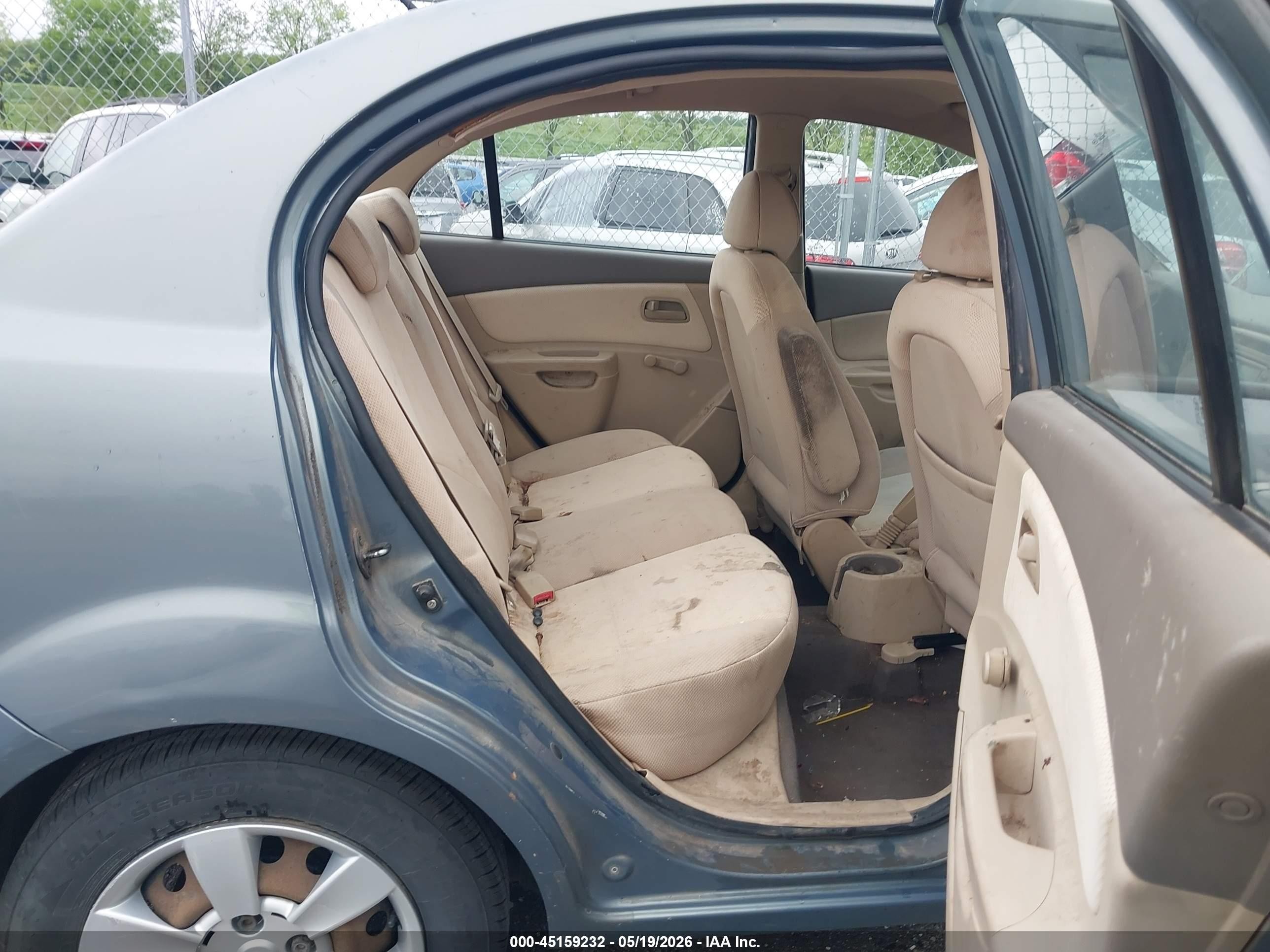 2007 Kia Rio Lx Light Blue vin: KNADE123876267830