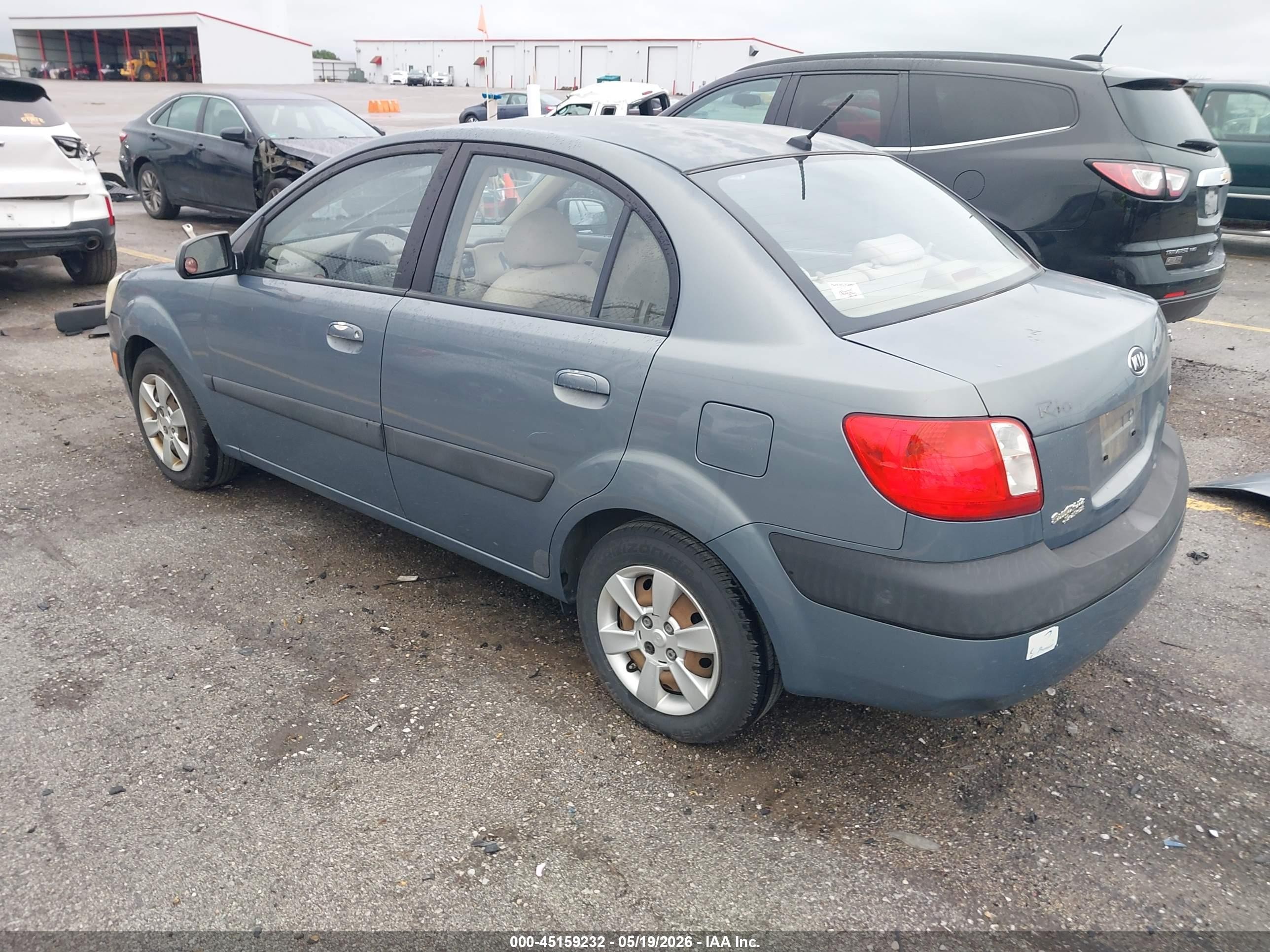 2007 Kia Rio Lx Light Blue vin: KNADE123876267830
