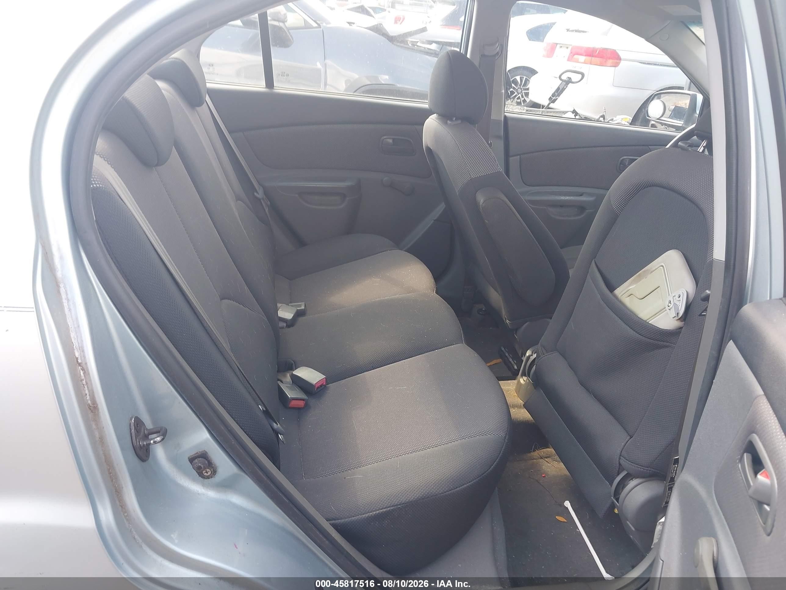 2007 Kia Rio Lx Silver vin: KNADE123876274597