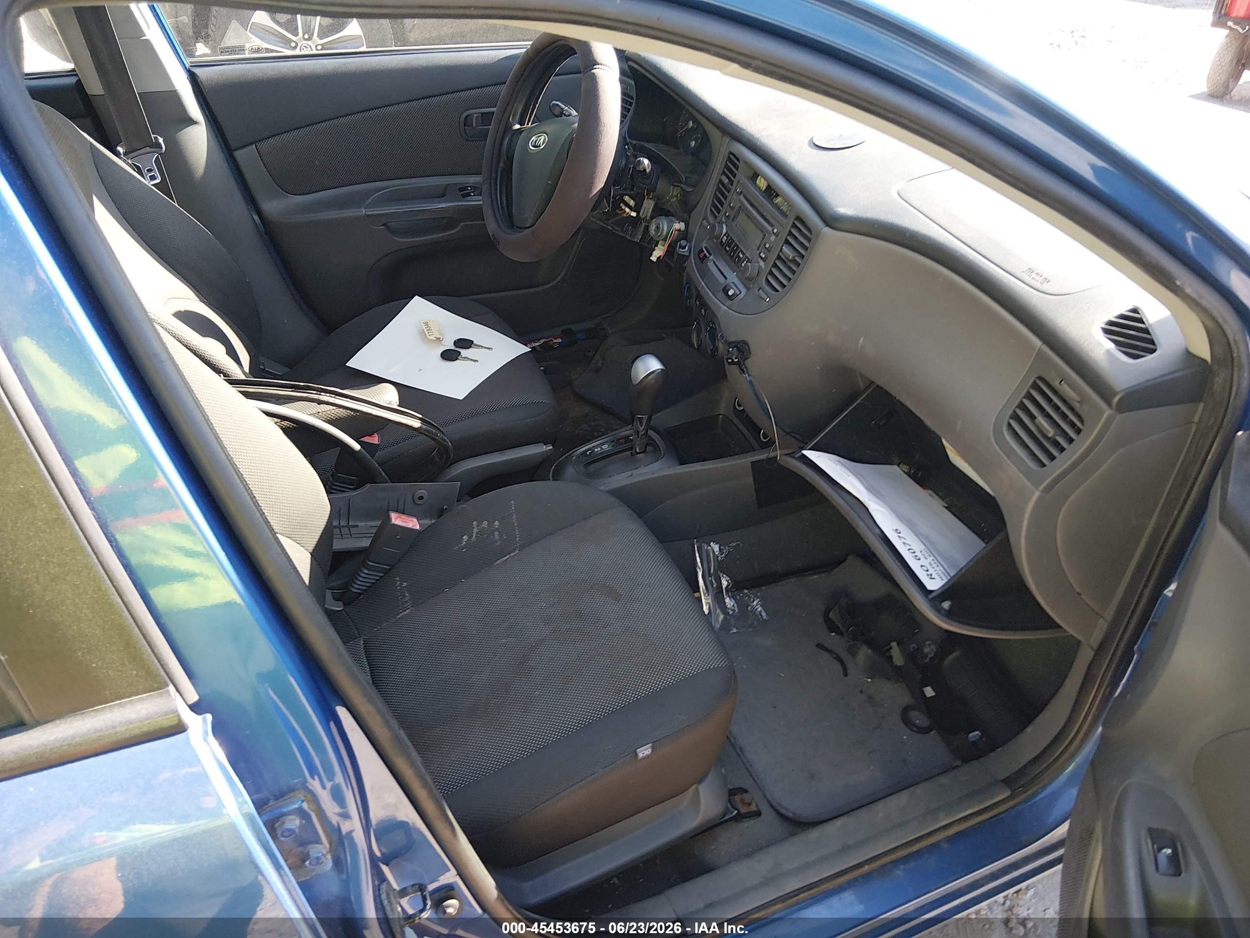 2007 Kia Rio Lx Синий vin: KNADE123876279346