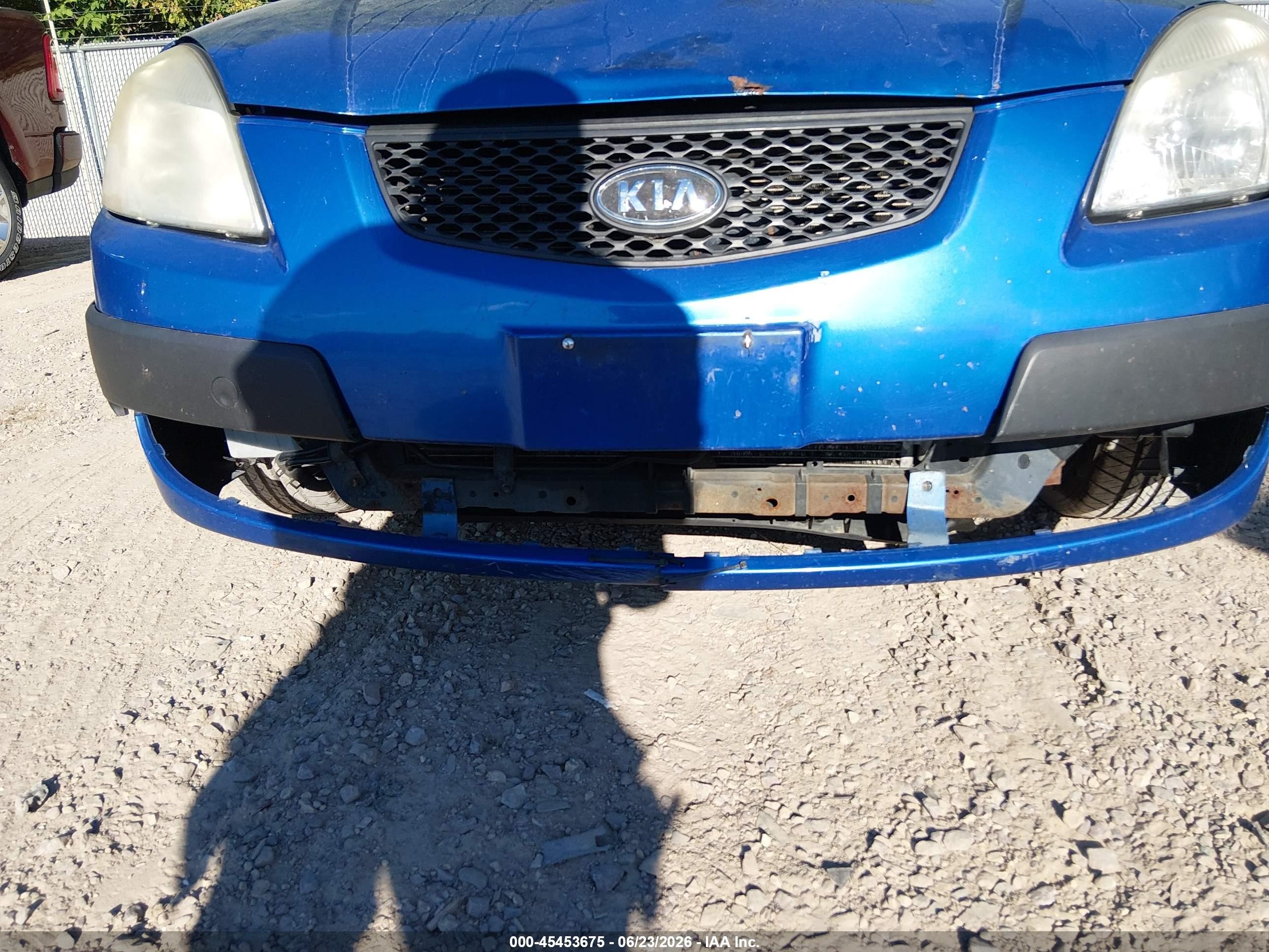 2007 Kia Rio Lx Синий vin: KNADE123876279346