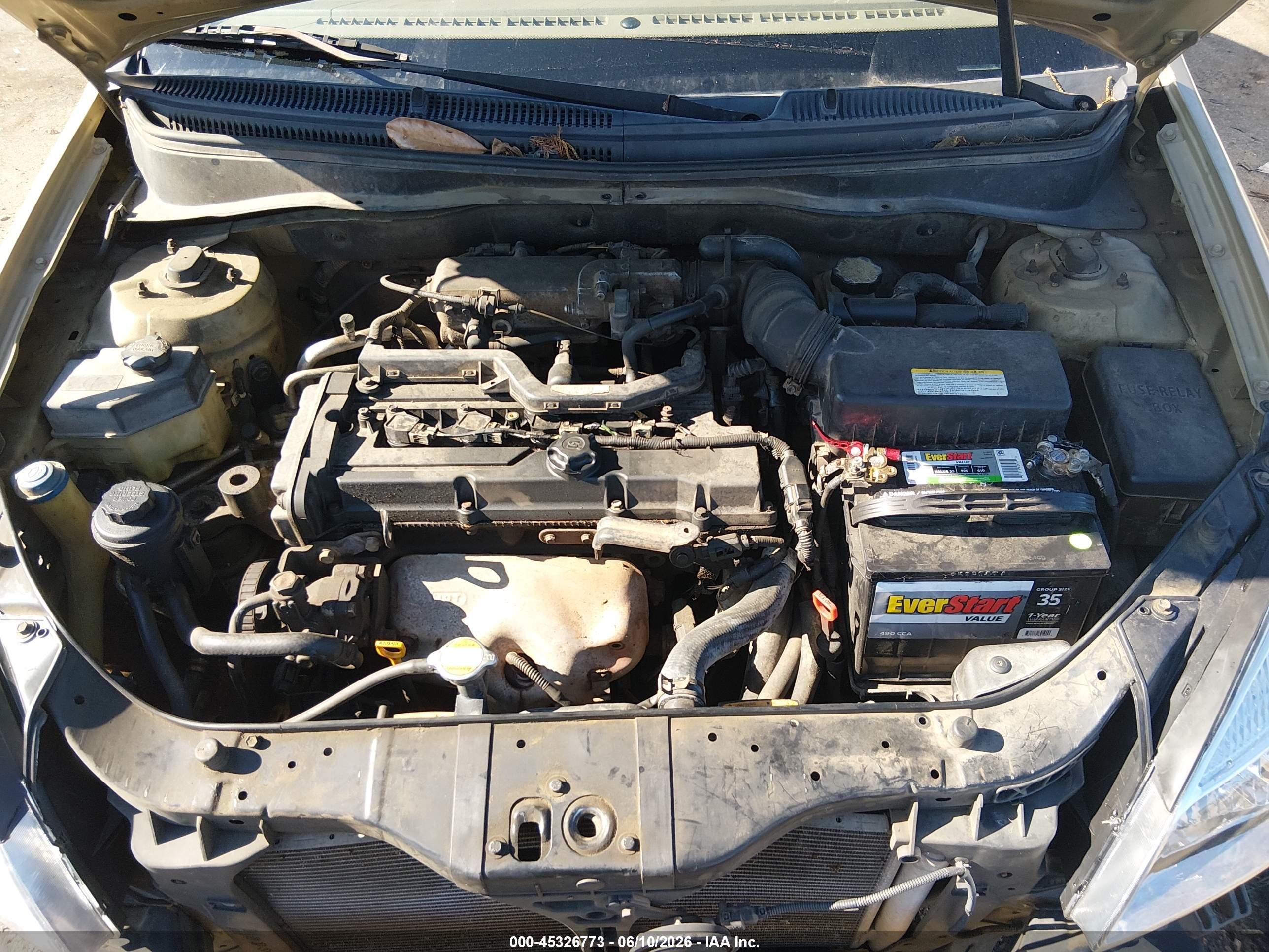 2006 Kia Rio Lx Gold vin: KNADE123966149381