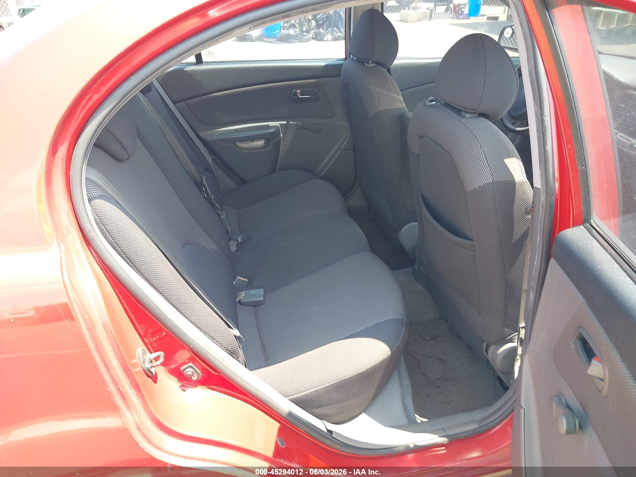 2006 Kia Rio Lx Red vin: KNADE123966170196