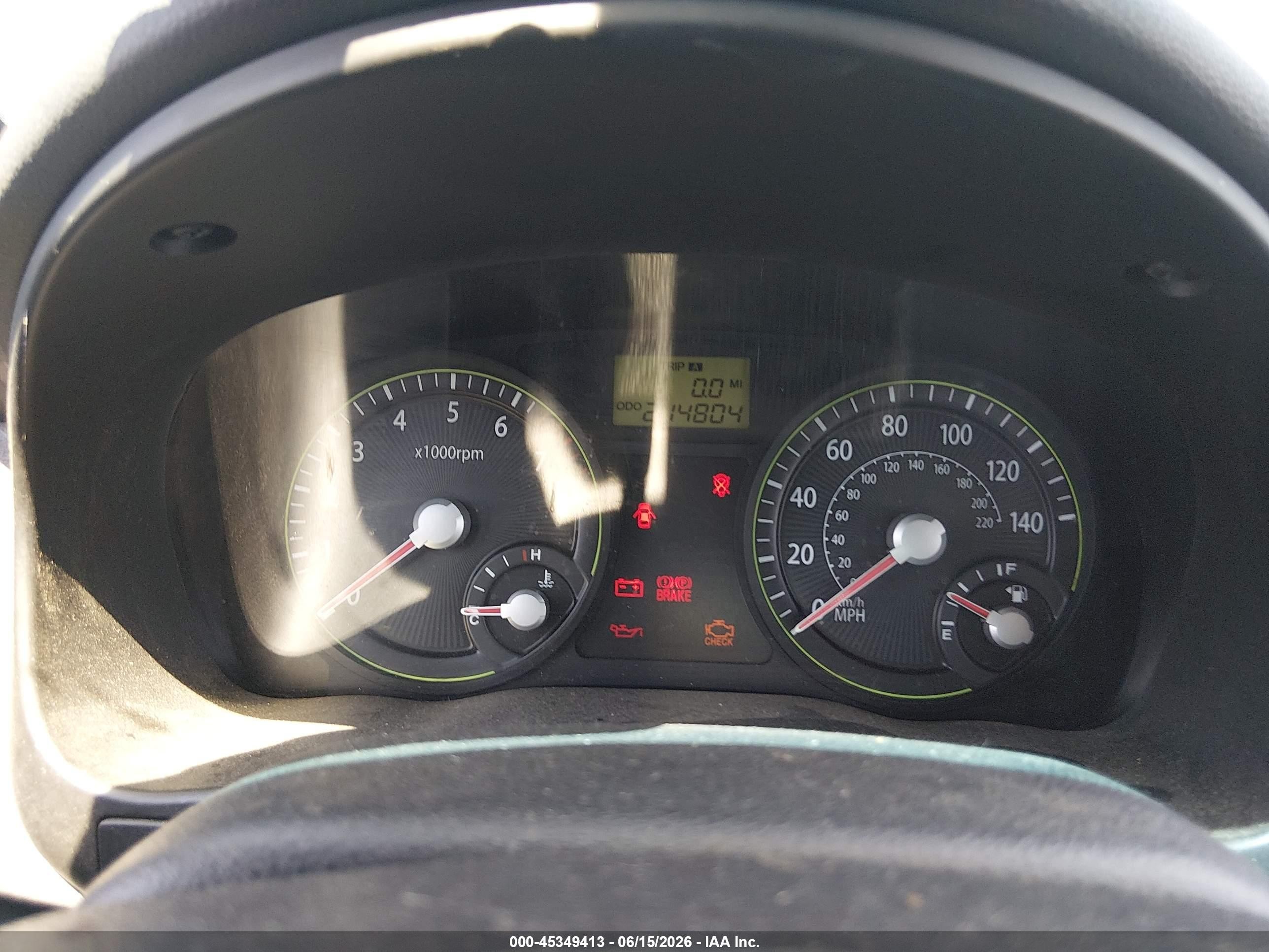 2007 Kia Rio Lx Blue vin: KNADE123976187937