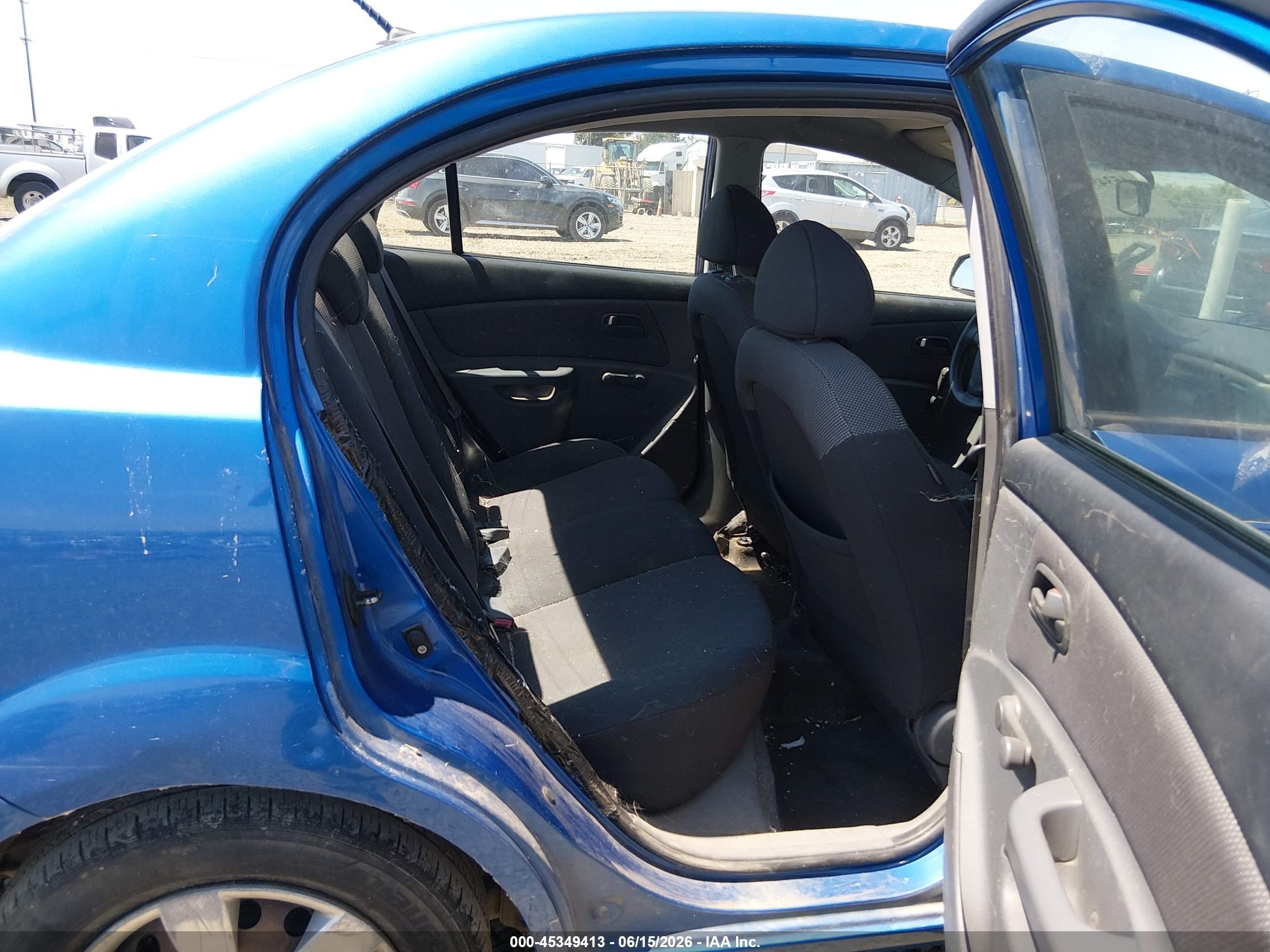 2007 Kia Rio Lx Blue vin: KNADE123976187937