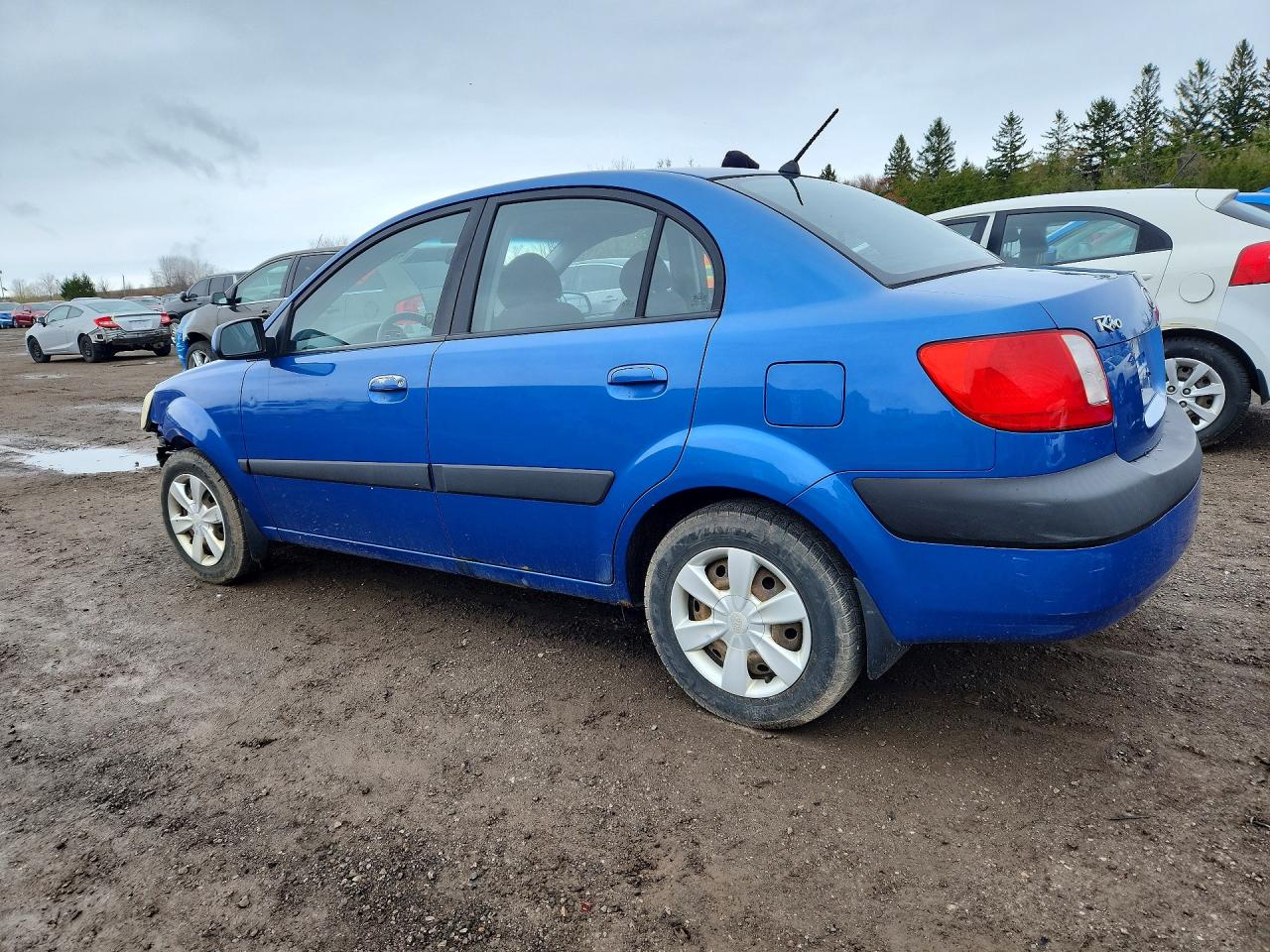 2006 Kia Rio Base Blue vin: KNADE123X66060841