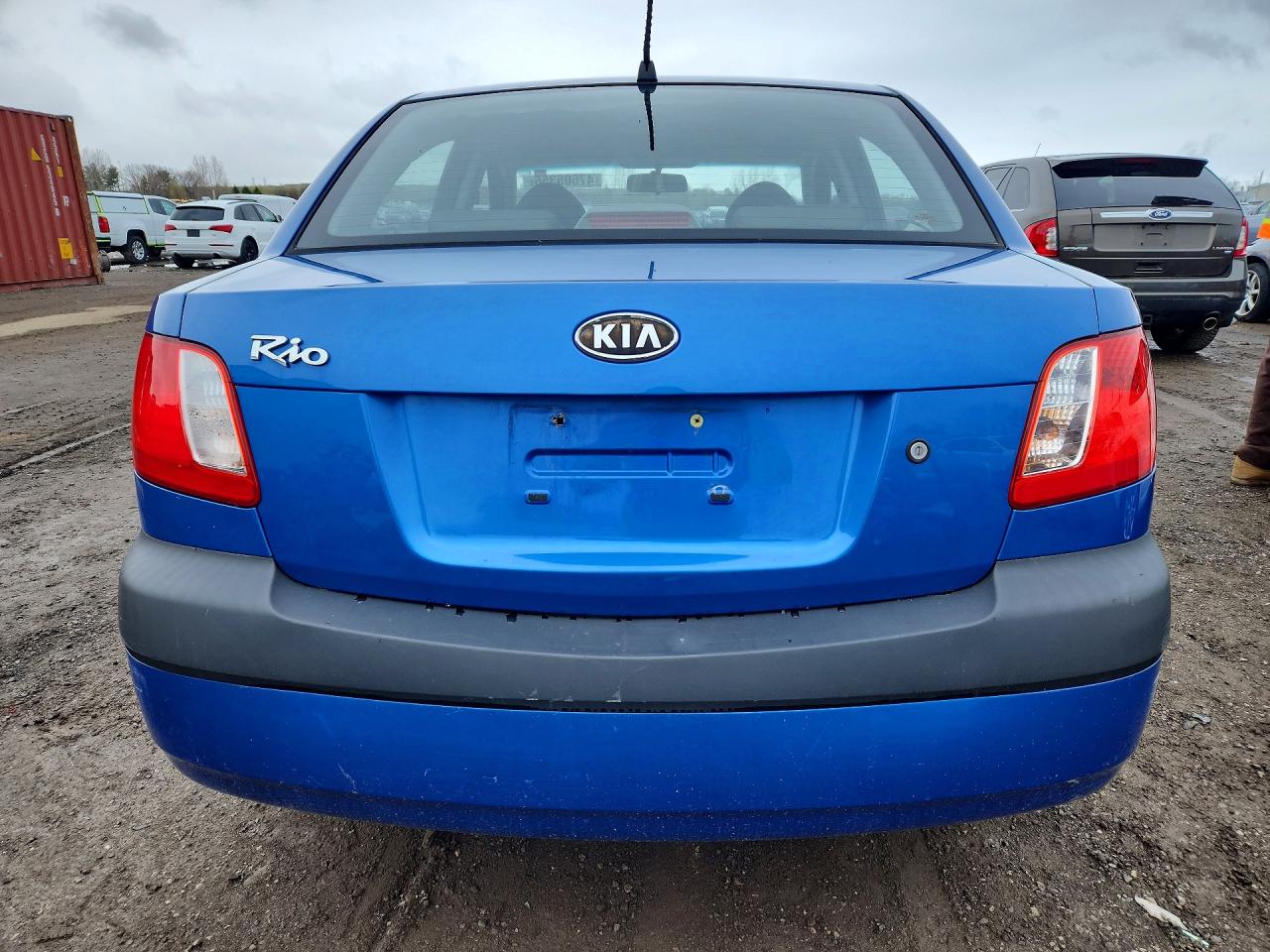 2006 Kia Rio Base Blue vin: KNADE123X66060841