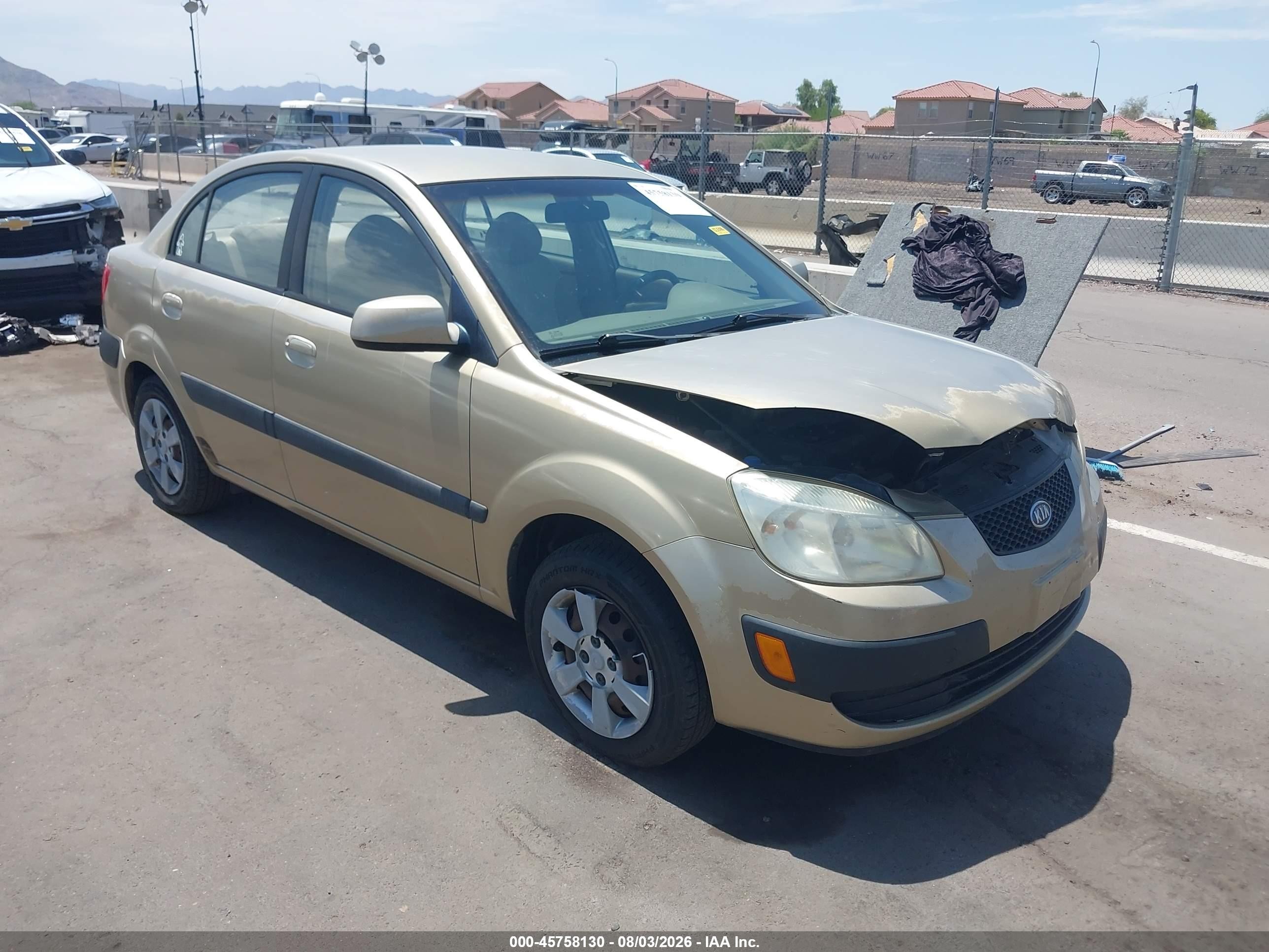 2006 Kia Rio Lx Gold vin: KNADE123X66070494
