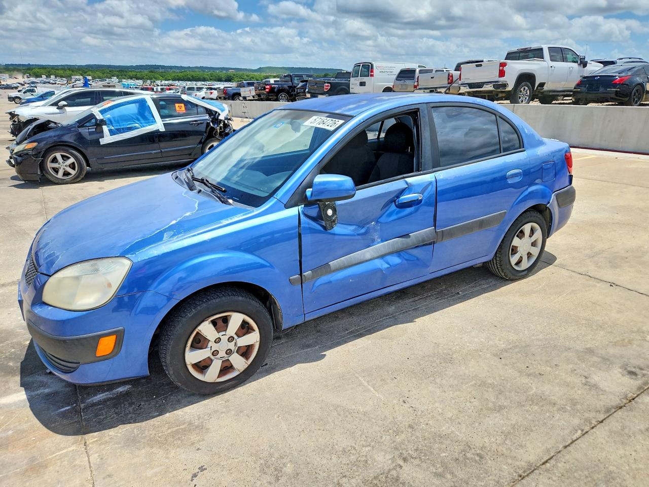 2006 Kia Rio Lx Automatic Blue vin: KNADE123X66121864
