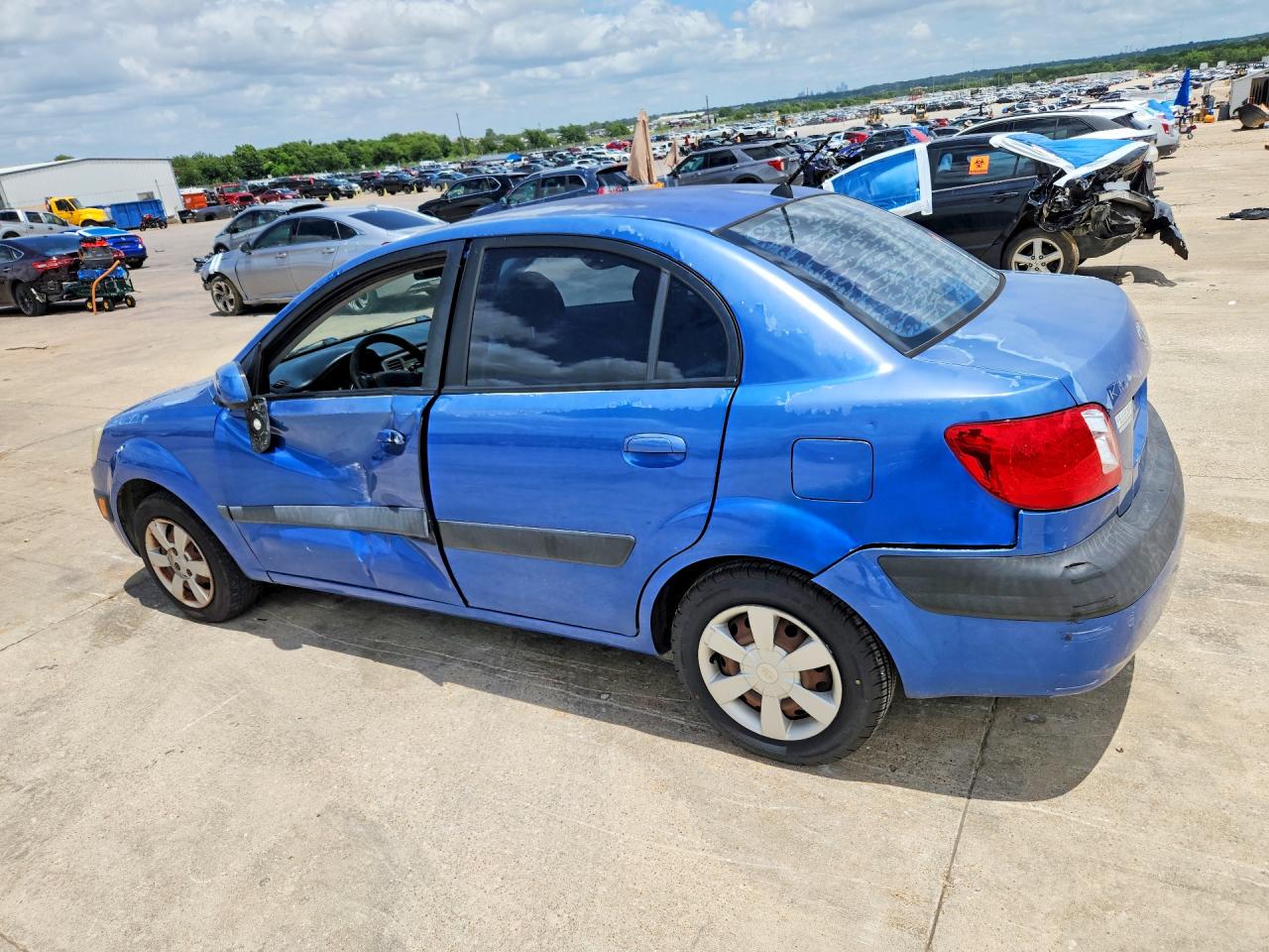 2006 Kia Rio Lx Automatic Blue vin: KNADE123X66121864
